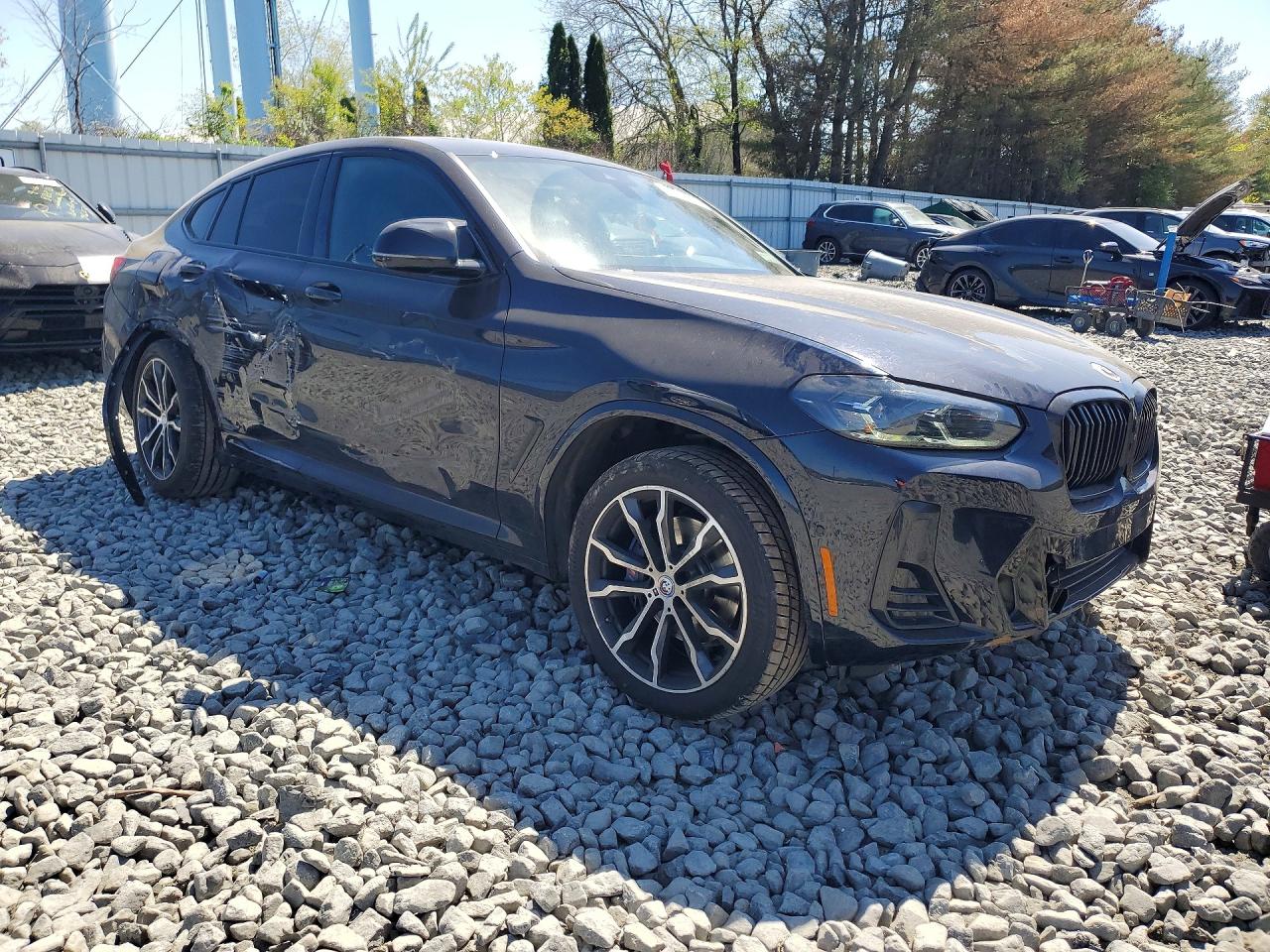 2023 Bmw X4 M40i Blue vin: 5UX43DT03P9P44367
