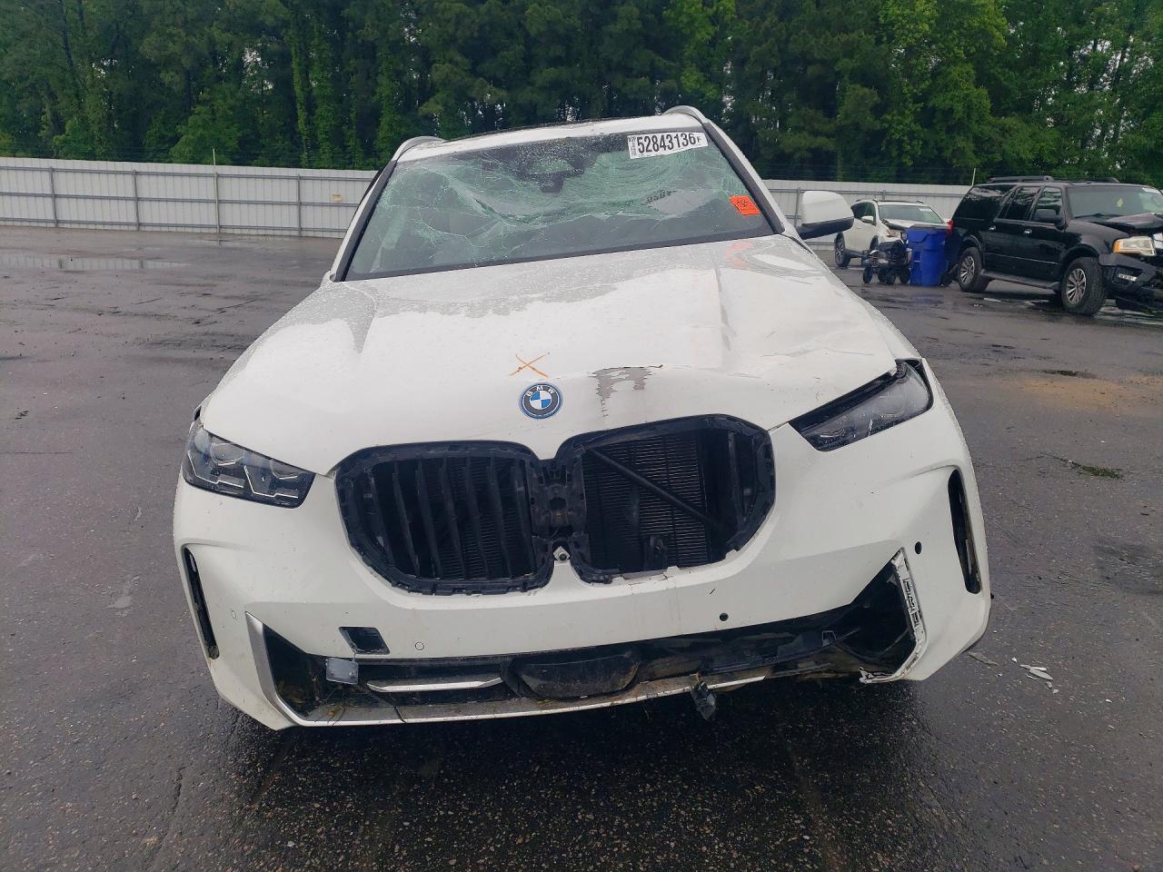 2025 Bmw X5 Xdrive50e White vin: 5UX43EU00S9Z95697