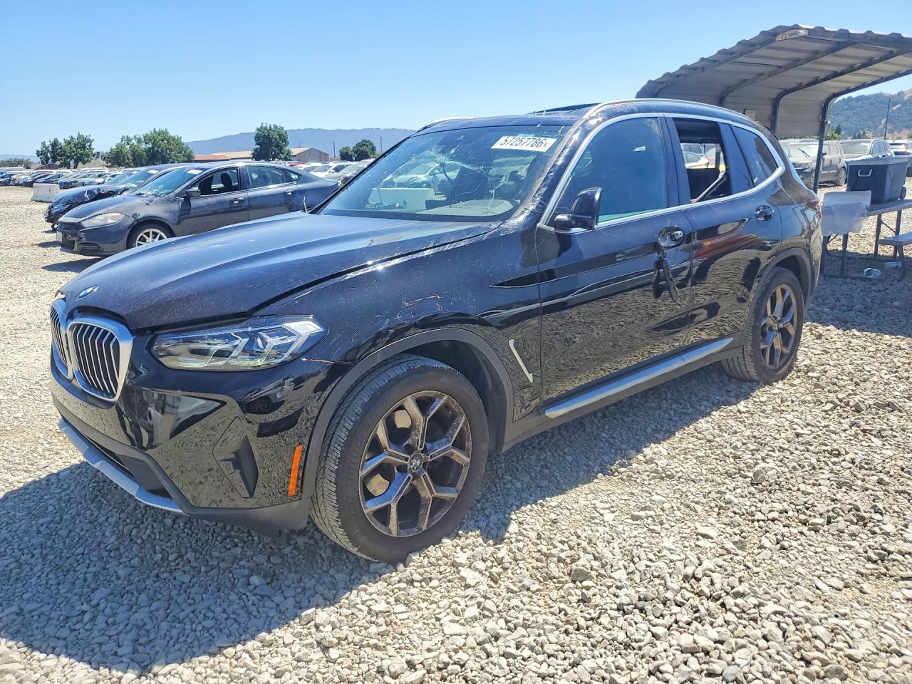 2023 Bmw X3 Xdrive30i Черный vin: 5UX53DP00P9R90372