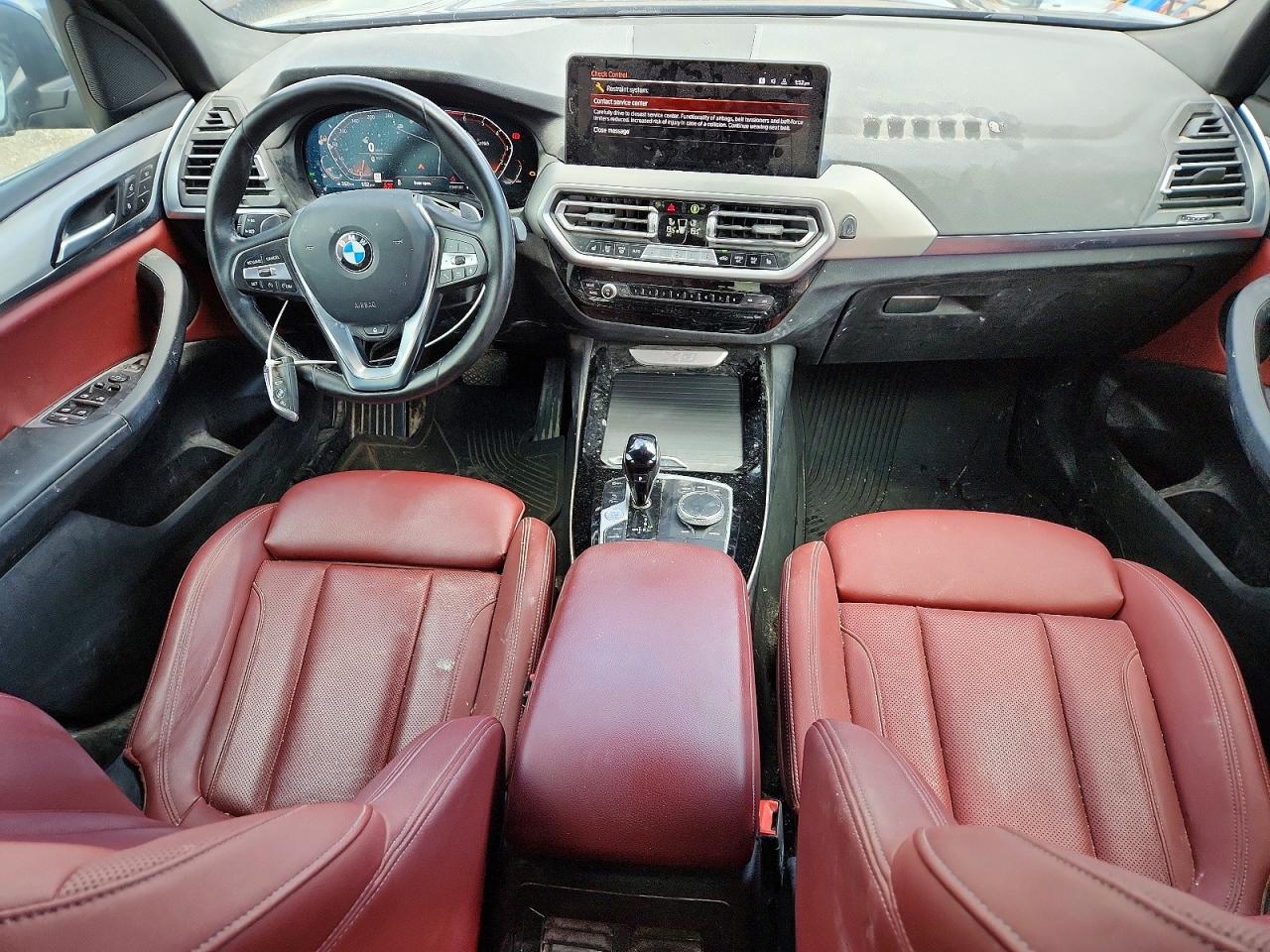 2022 Bmw X3 Xdrive30i Черный vin: 5UX53DP01N9L12274