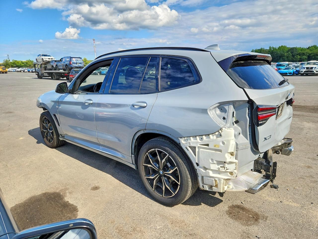 2022 Bmw X3 Xdrive30i Синий vin: 5UX53DP01N9N42459