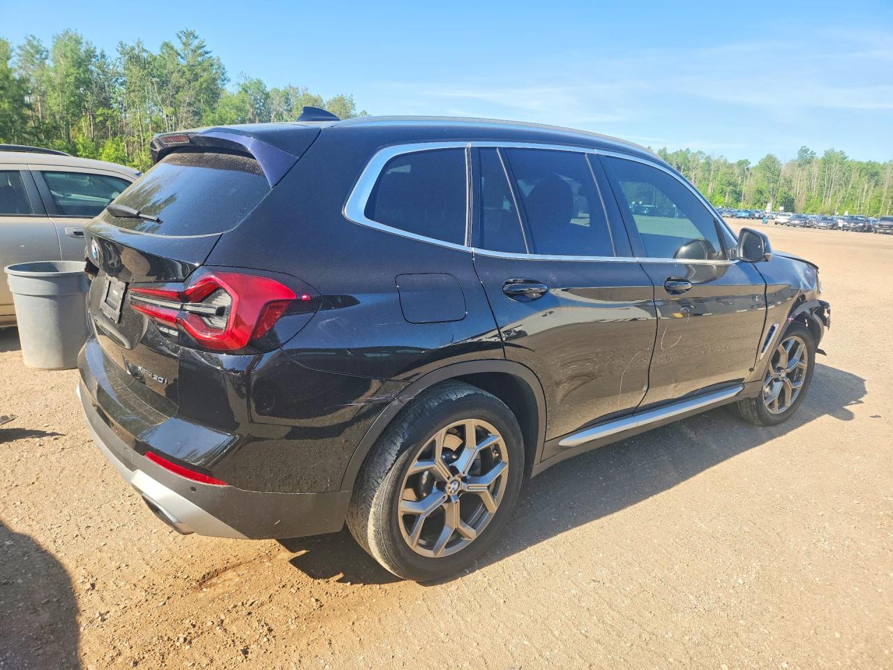 2022 Bmw X3 Xdrive30i Black vin: 5UX53DP02N9L97786