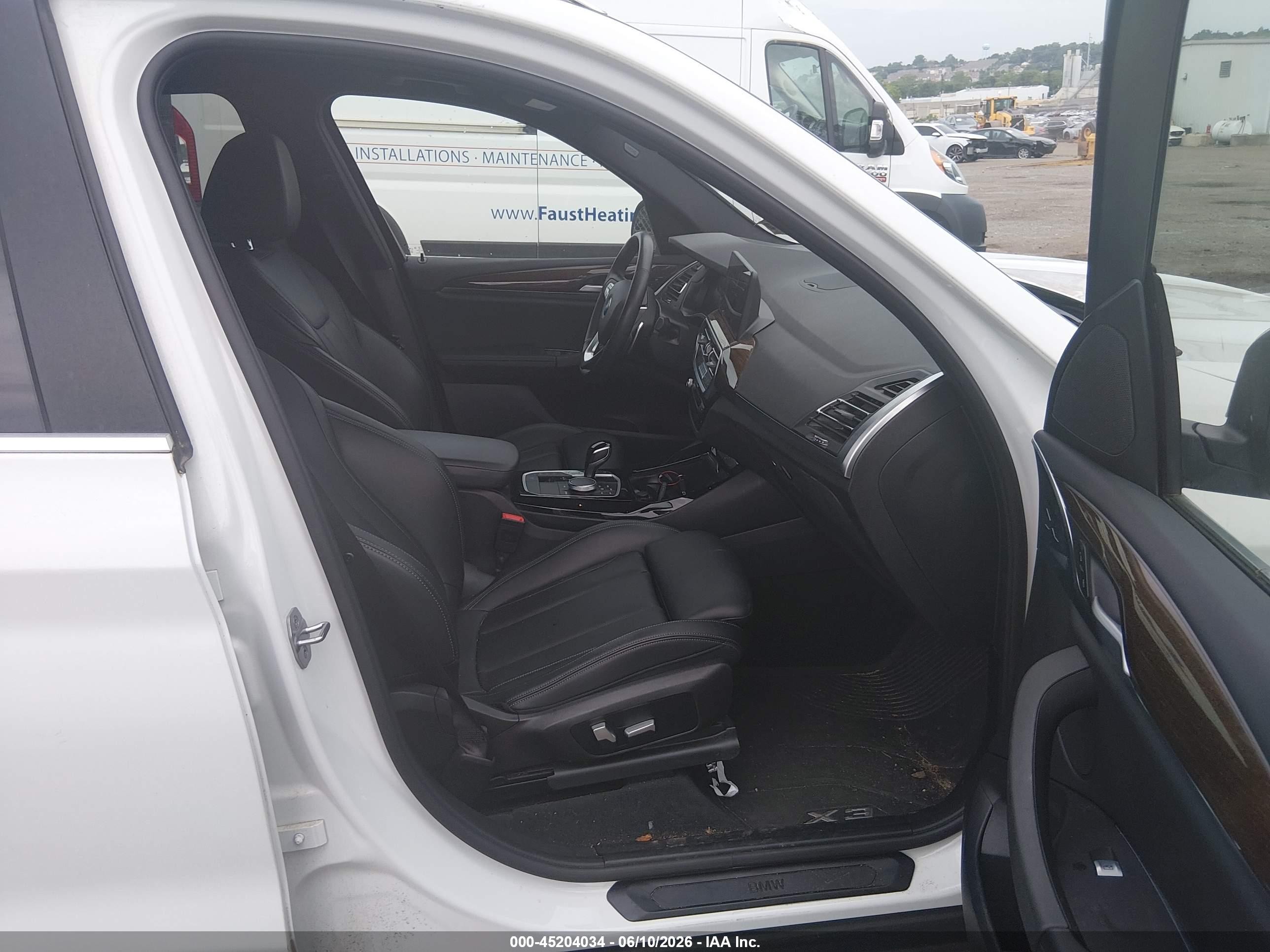 2022 Bmw X3 Xdrive30i White vin: 5UX53DP02N9N21992