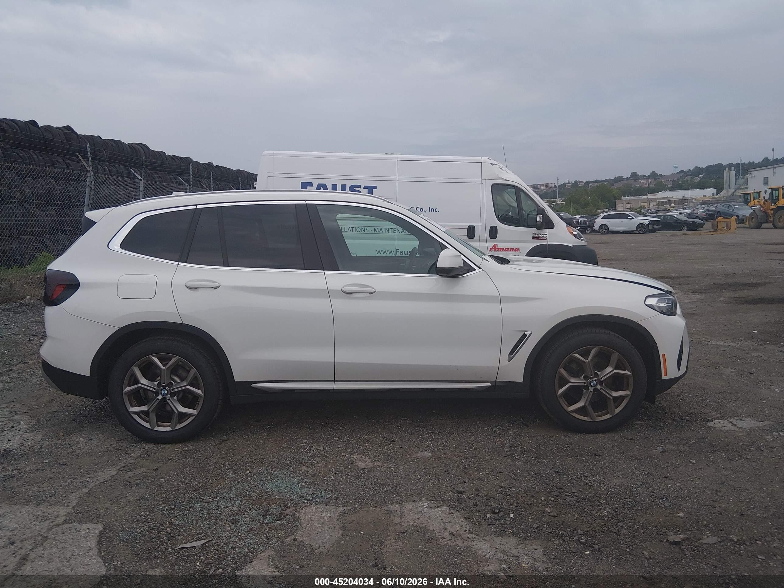 2022 Bmw X3 Xdrive30i White vin: 5UX53DP02N9N21992