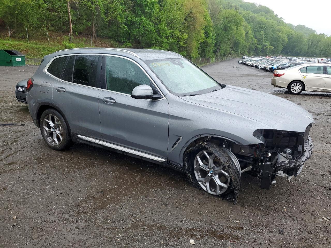 2023 Bmw X3 Xdrive30i Gray vin: 5UX53DP05P9S88354