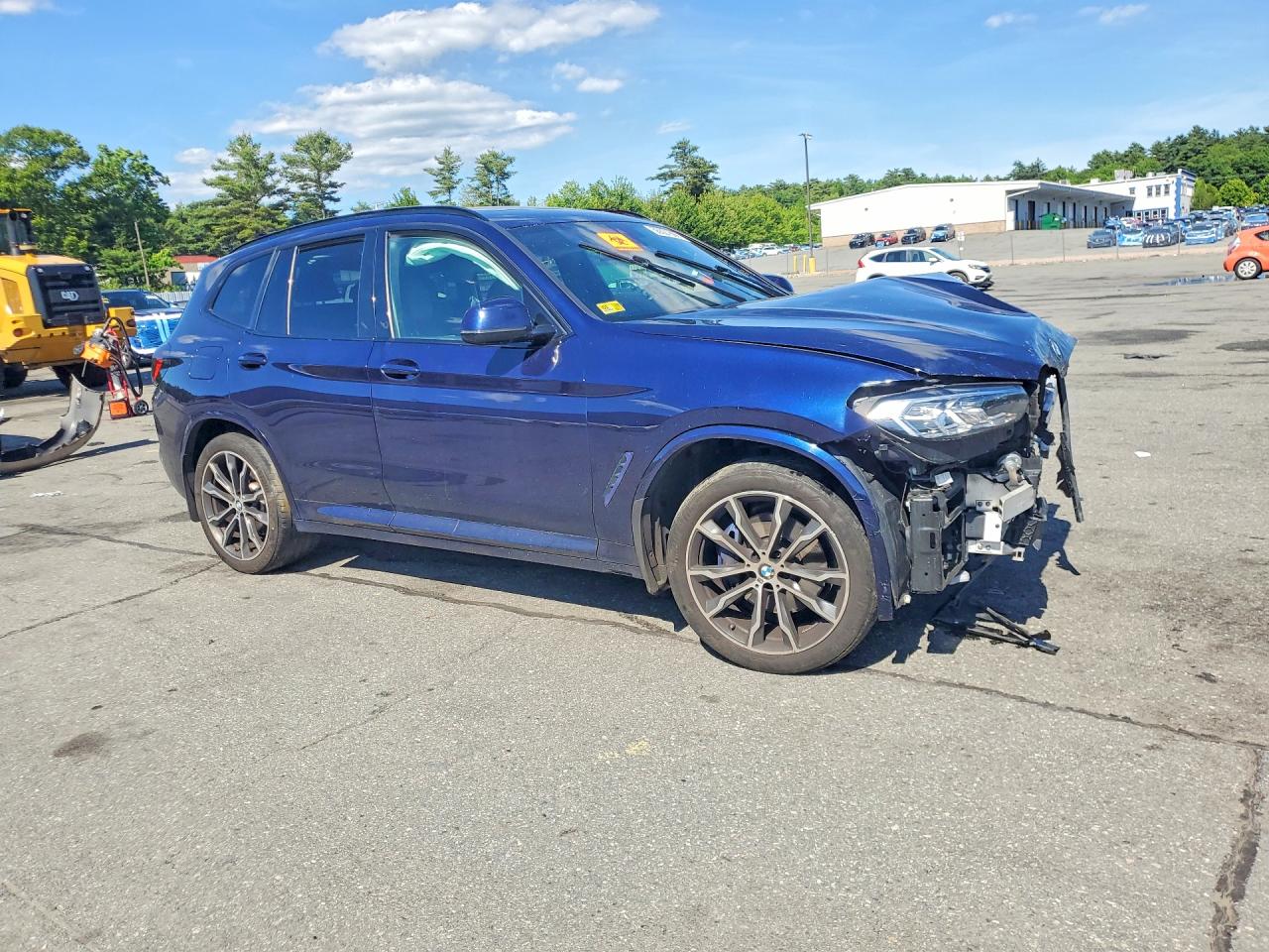 2022 Bmw X3 Xdrive30i Синий vin: 5UX53DP06N9L62331