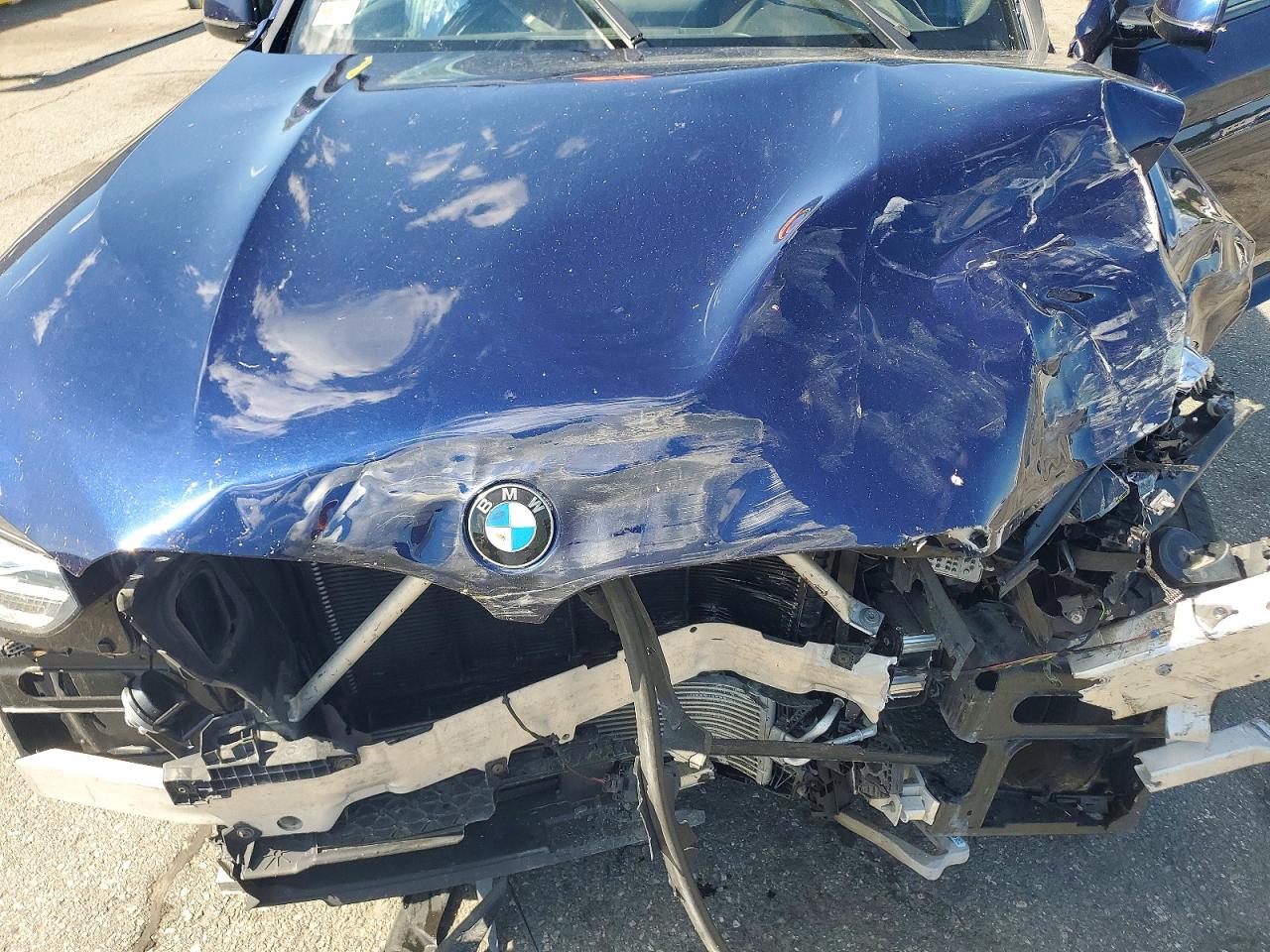 2022 Bmw X3 Xdrive30i Синий vin: 5UX53DP06N9L62331