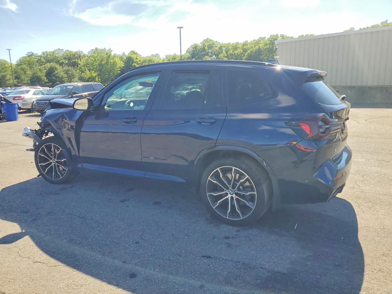 2022 Bmw X3 Xdrive30i Синий vin: 5UX53DP06N9L62331