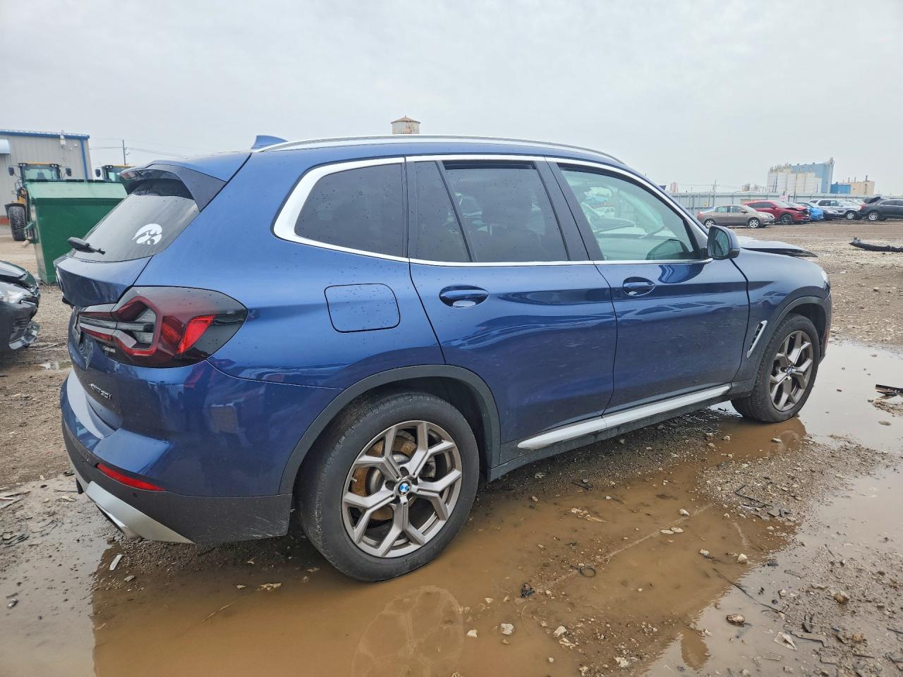 2022 Bmw X3 Xdrive30i Синий vin: 5UX53DP07N9K14558