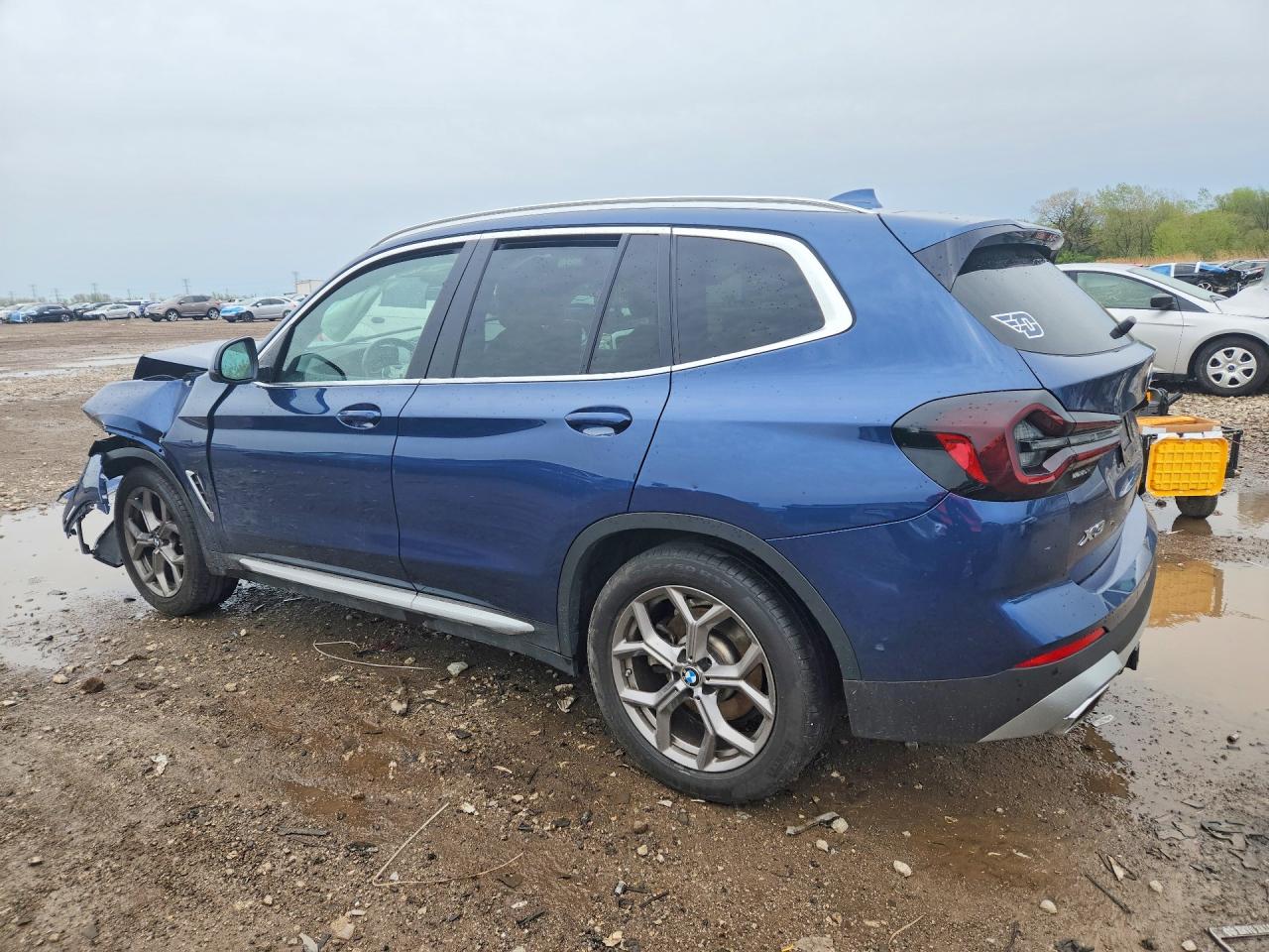 2022 Bmw X3 Xdrive30i Синий vin: 5UX53DP07N9K14558