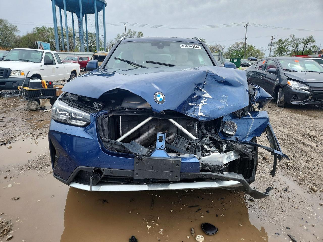 2022 Bmw X3 Xdrive30i Синий vin: 5UX53DP07N9K14558