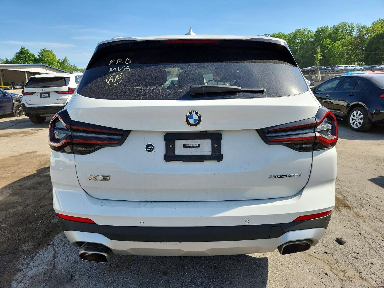 2022 Bmw X3 Xdrive30i White vin: 5UX53DP07N9K64960