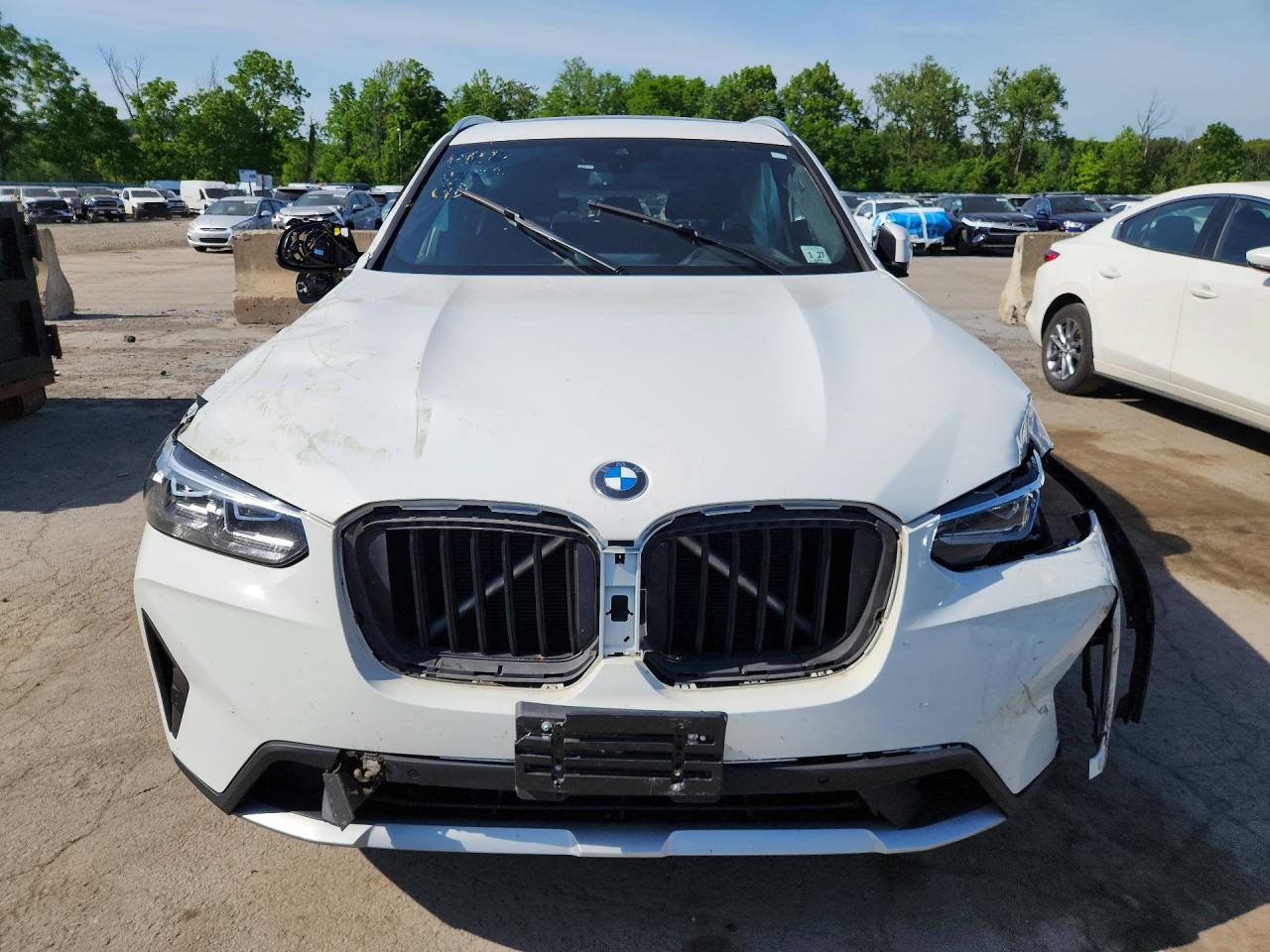 2022 Bmw X3 Xdrive30i White vin: 5UX53DP07N9K64960