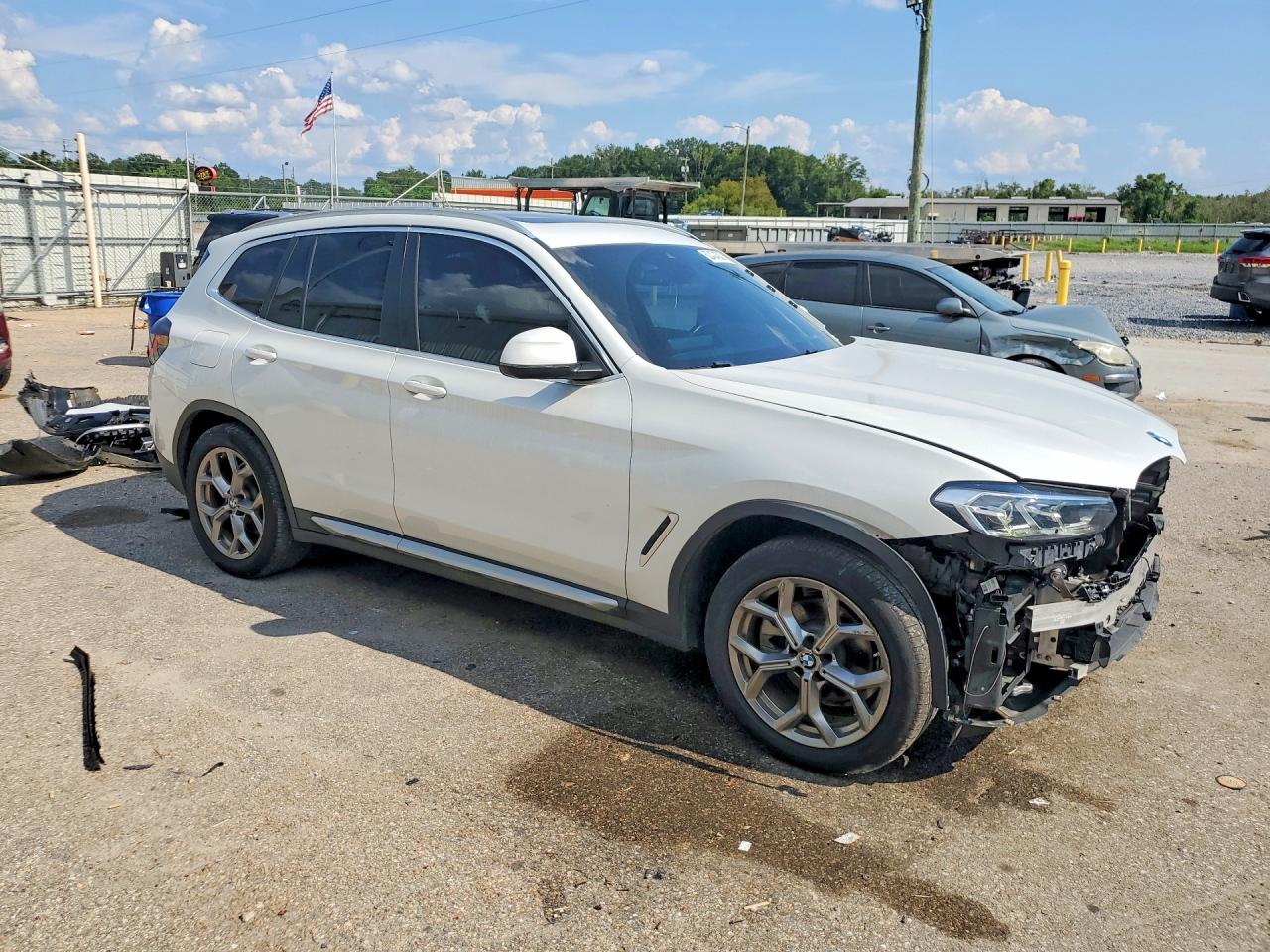 2022 Bmw X3 Xdrive30i White vin: 5UX53DP07N9M83451