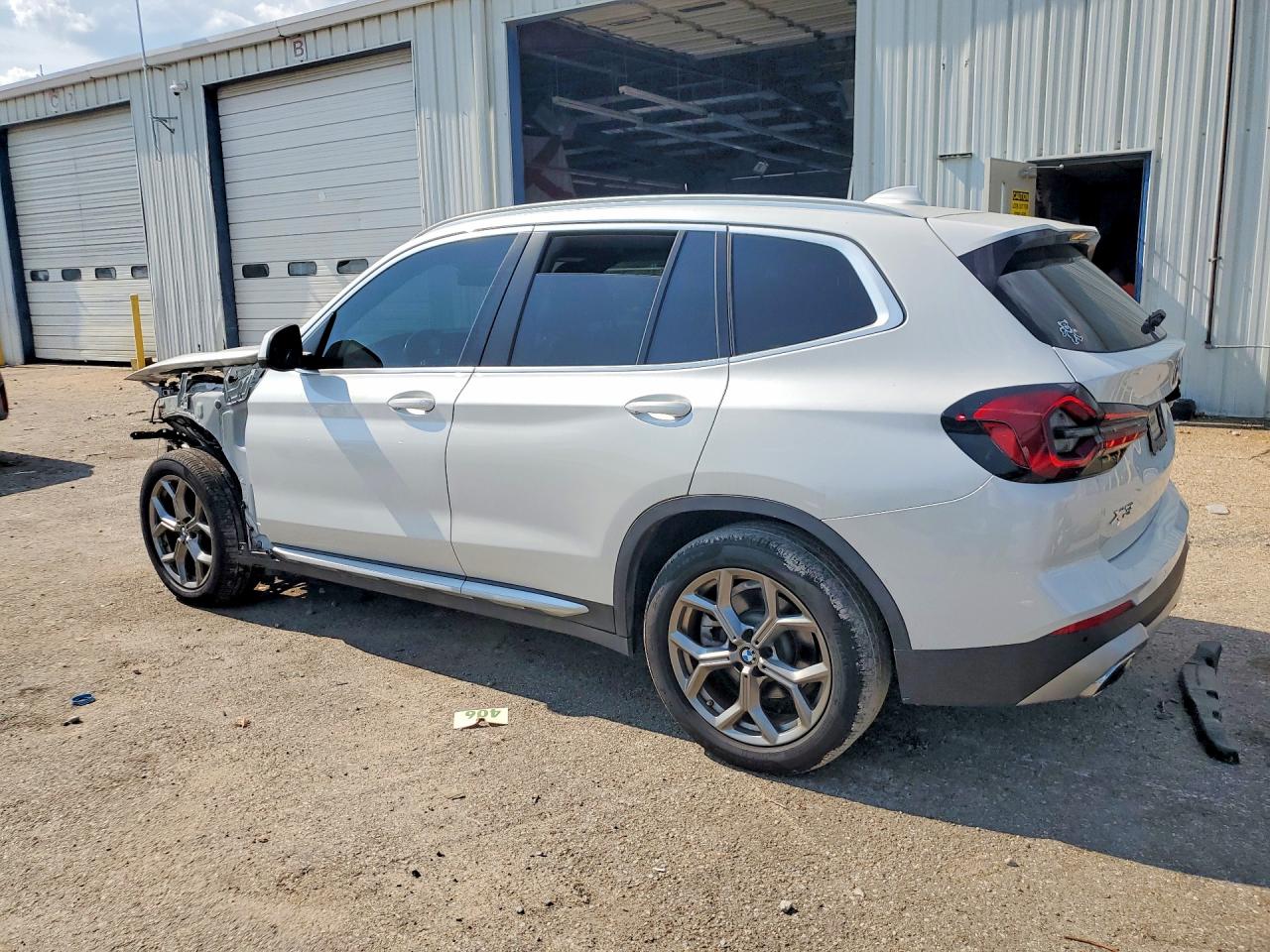 2022 Bmw X3 Xdrive30i White vin: 5UX53DP07N9M83451