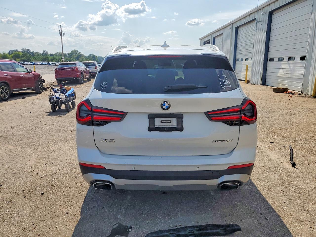 2022 Bmw X3 Xdrive30i White vin: 5UX53DP07N9M83451