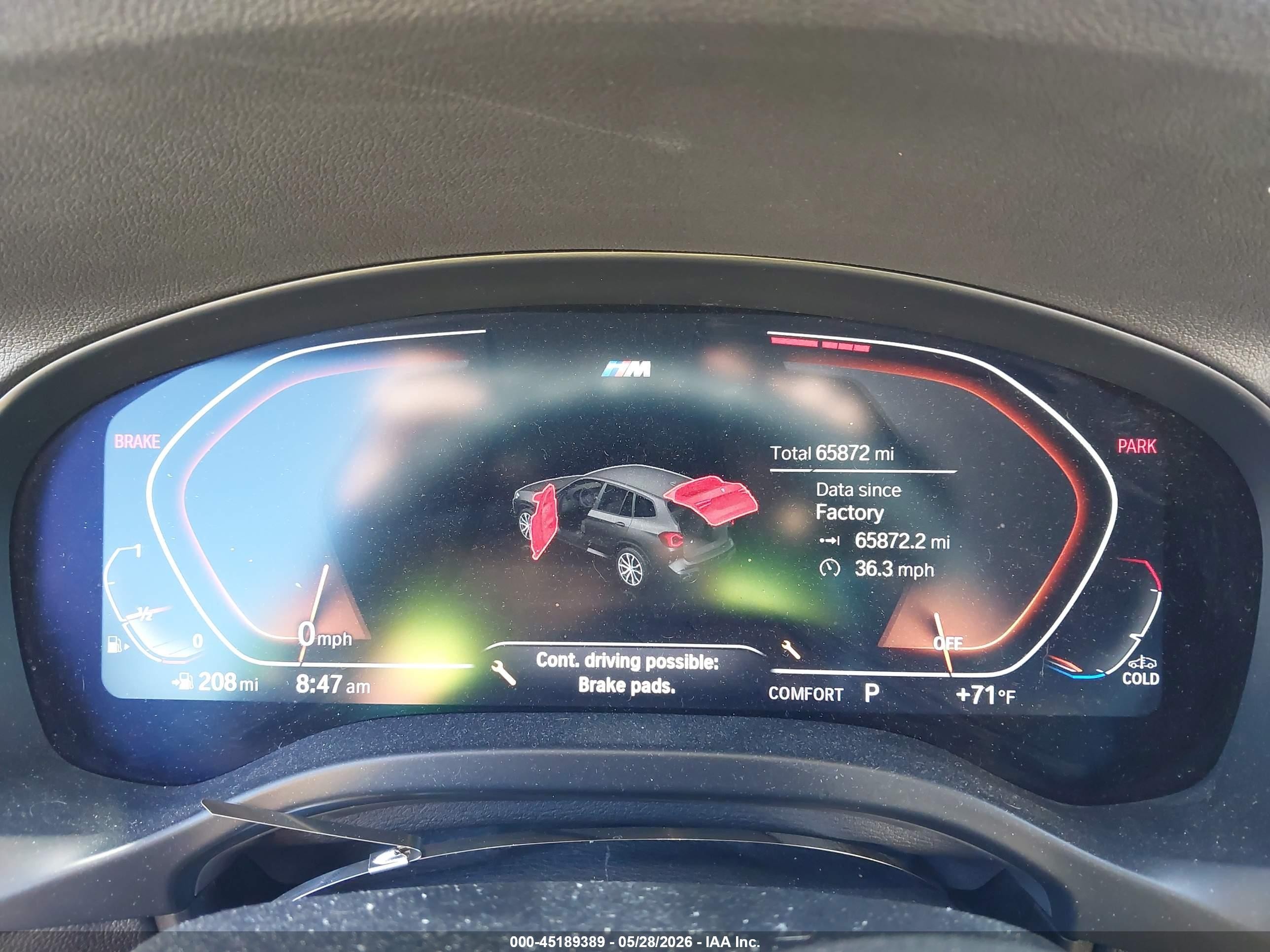2022 Bmw X3 Xdrive30i Blue vin: 5UX53DP08N9L08996