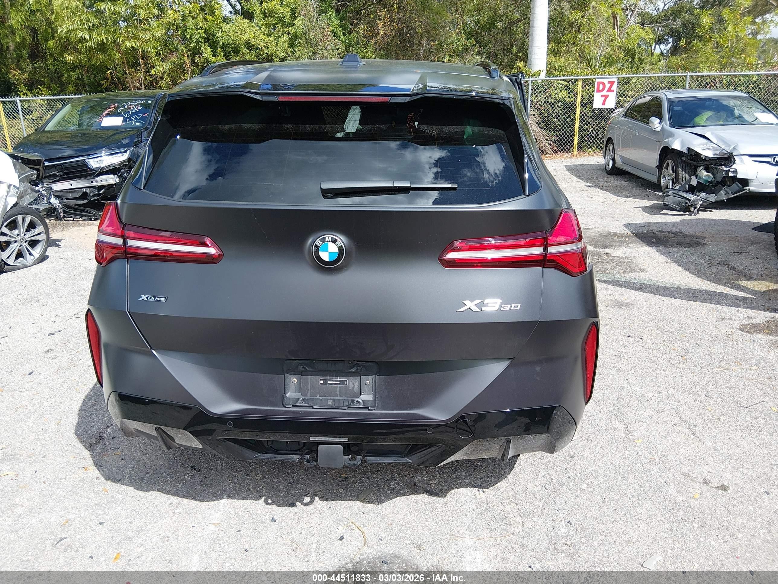 2025 Bmw X3 30 Xdrive Gray vin: 5UX53GP04S9125253