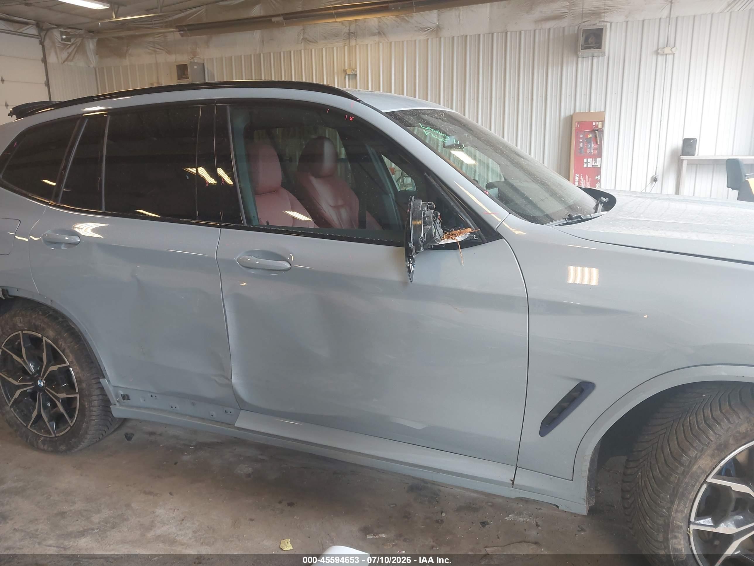 2022 Bmw X3 M40i Gray vin: 5UX83DP04N9L70229