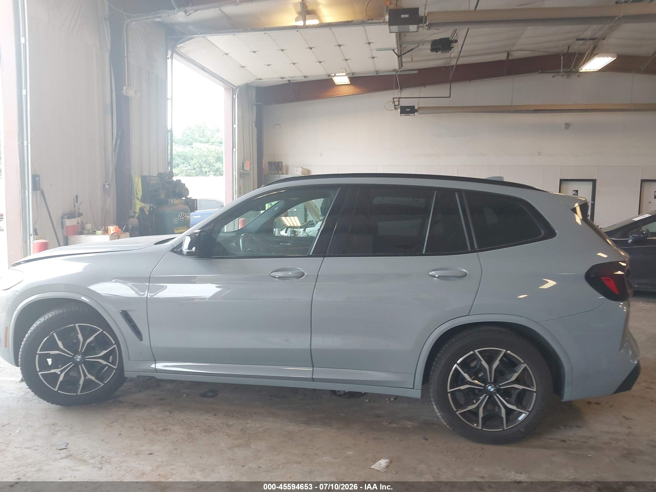 2022 Bmw X3 M40i Gray vin: 5UX83DP04N9L70229