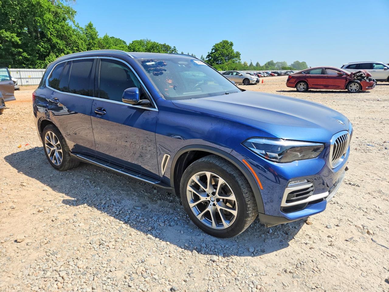 2021 Bmw X5 Xdrive40i Blue vin: 5UXCR6C03M9F36008