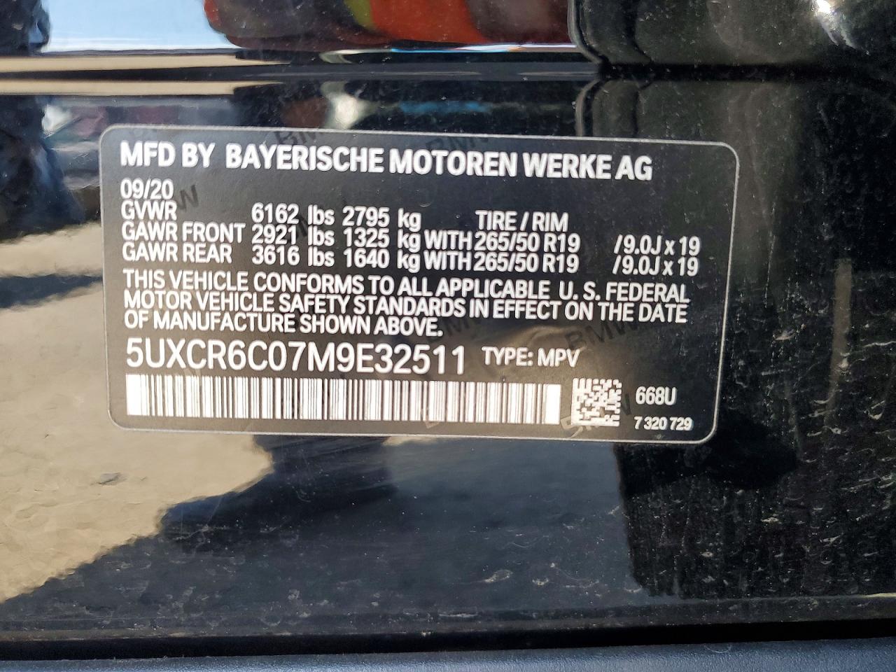 2021 Bmw X5 Xdrive40i Black vin: 5UXCR6C07M9E32511