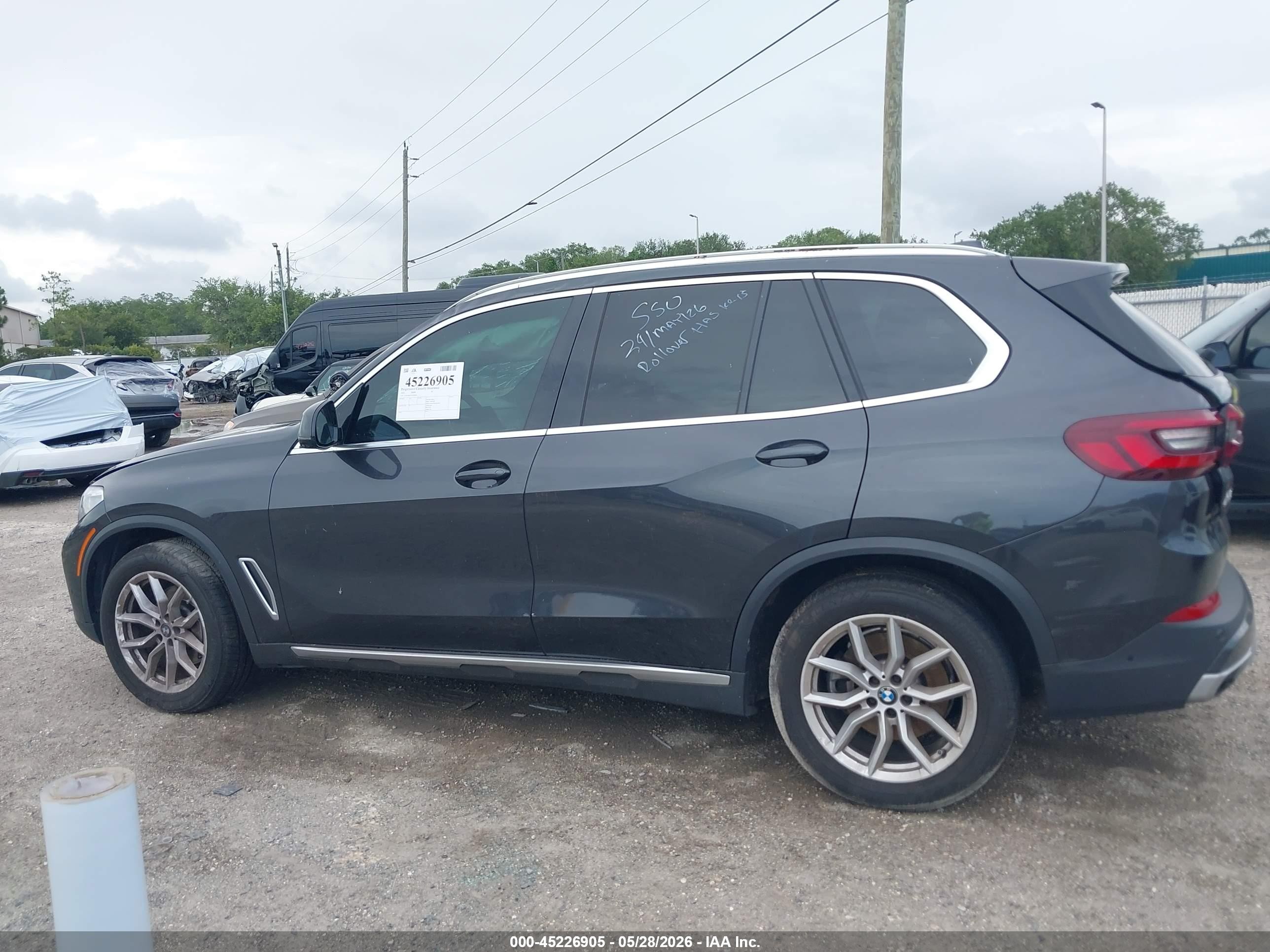 2022 Bmw X5 Xdrive40i Серый vin: 5UXCR6C07N9J38301