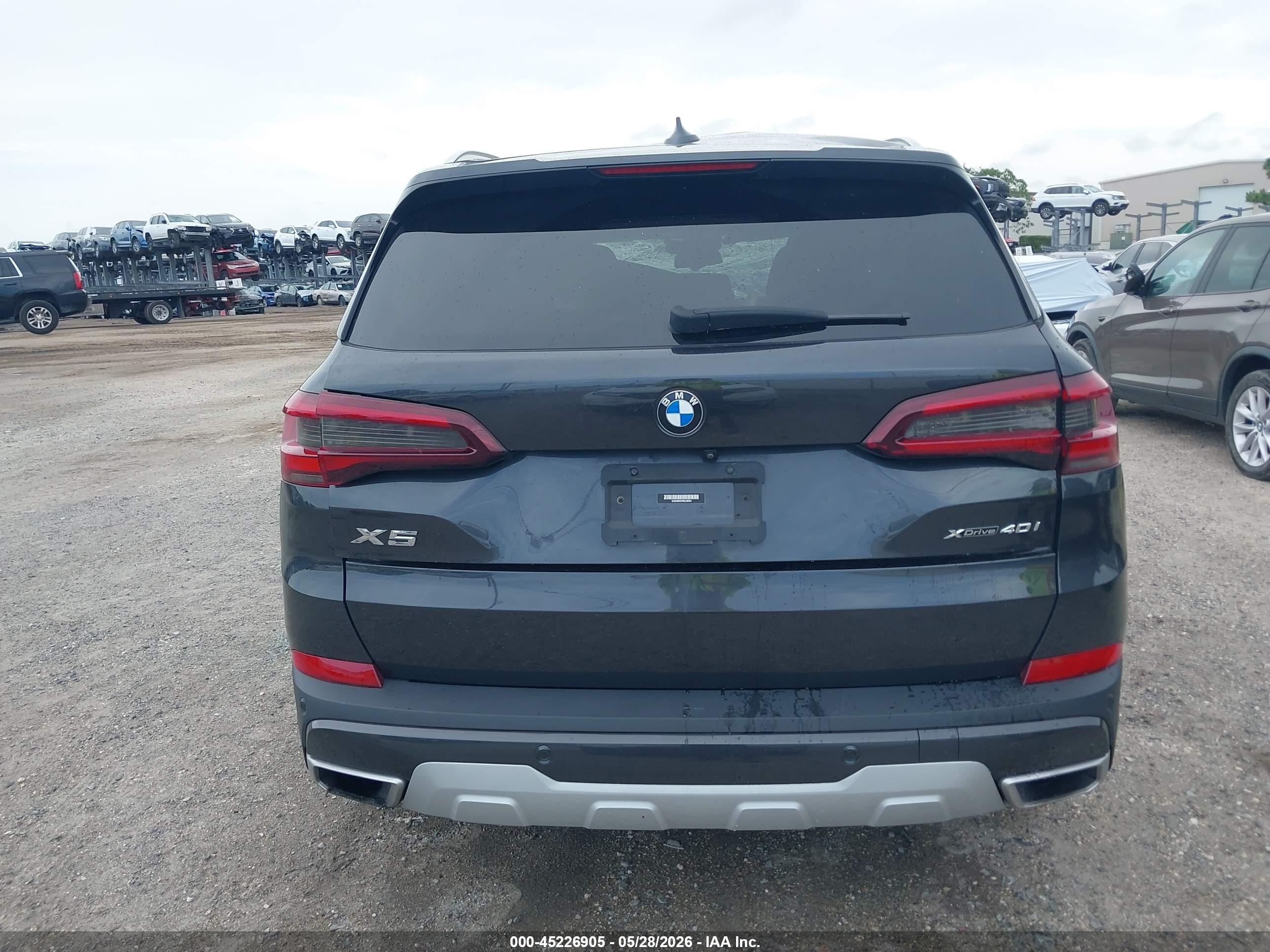 2022 Bmw X5 Xdrive40i Серый vin: 5UXCR6C07N9J38301