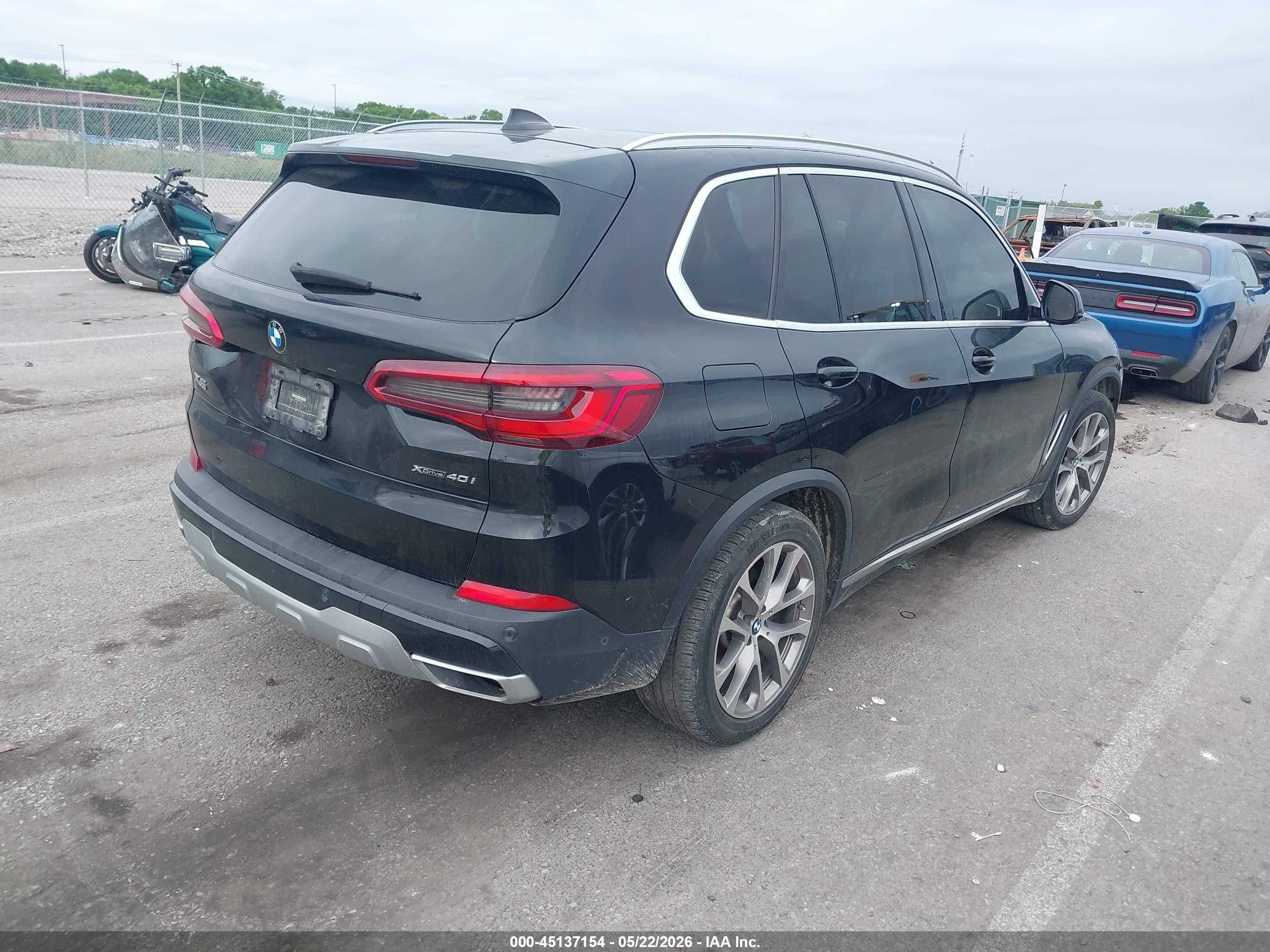 2019 Bmw X5 Xdrive40i Black vin: 5UXCR6C54KLL11797