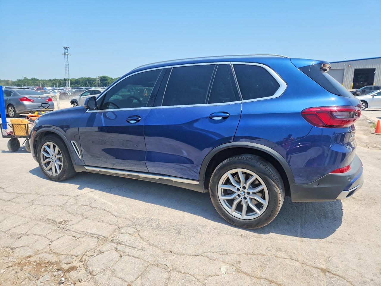 2019 Bmw X5 Xdrive40i Blue vin: 5UXCR6C5XKLL35506