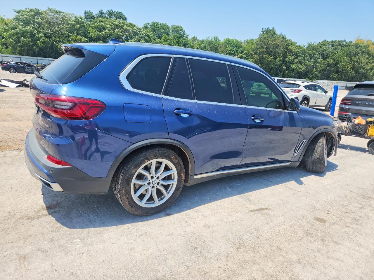 2019 Bmw X5 Xdrive40i Blue vin: 5UXCR6C5XKLL35506