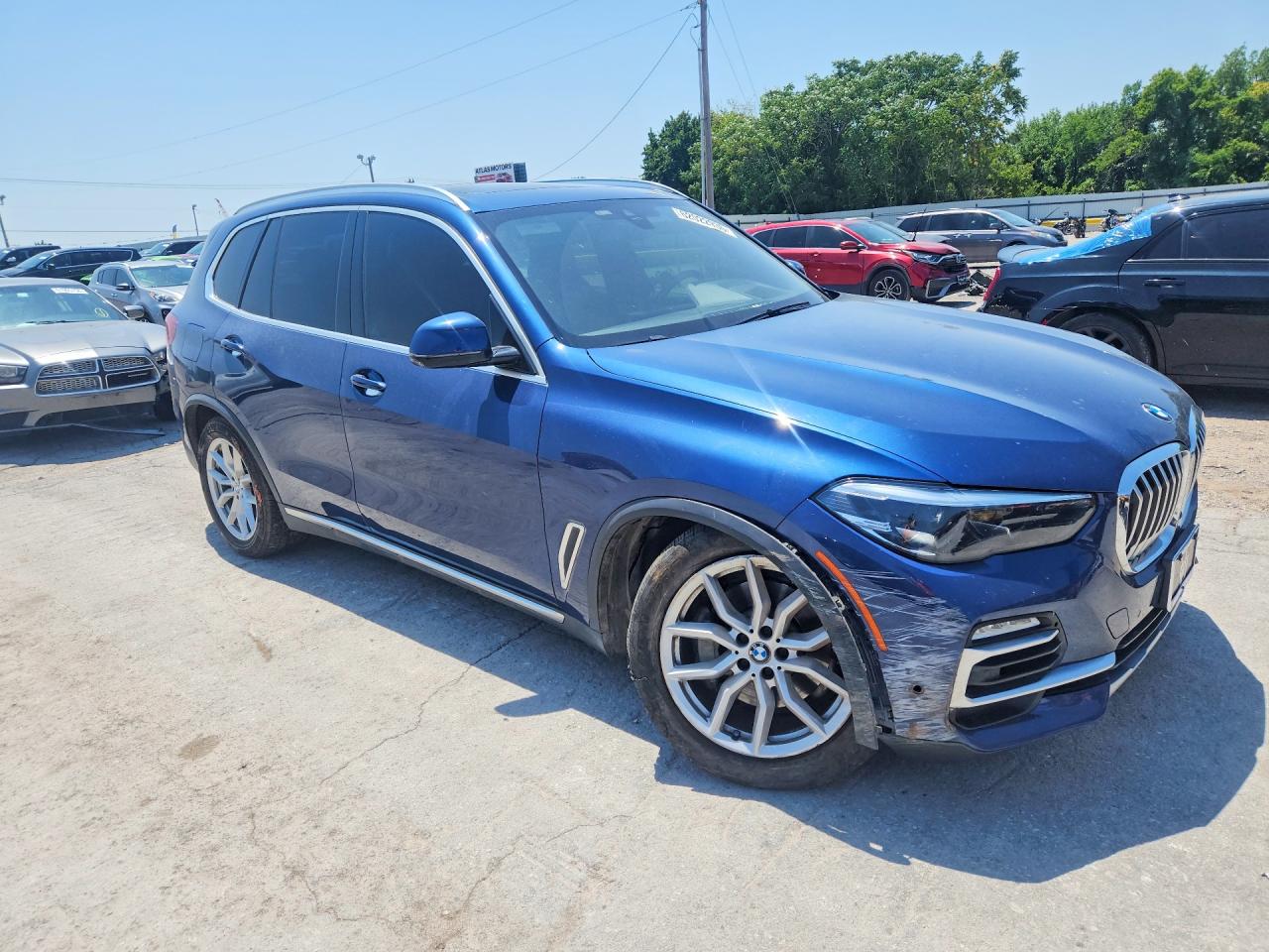 2019 Bmw X5 Xdrive40i Blue vin: 5UXCR6C5XKLL35506