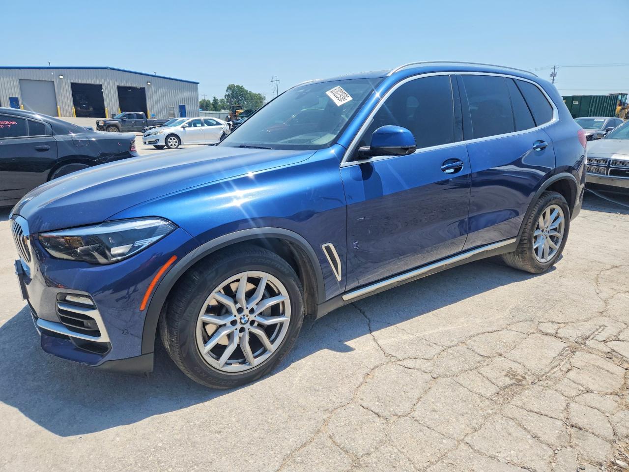 2019 Bmw X5 Xdrive40i Blue vin: 5UXCR6C5XKLL35506