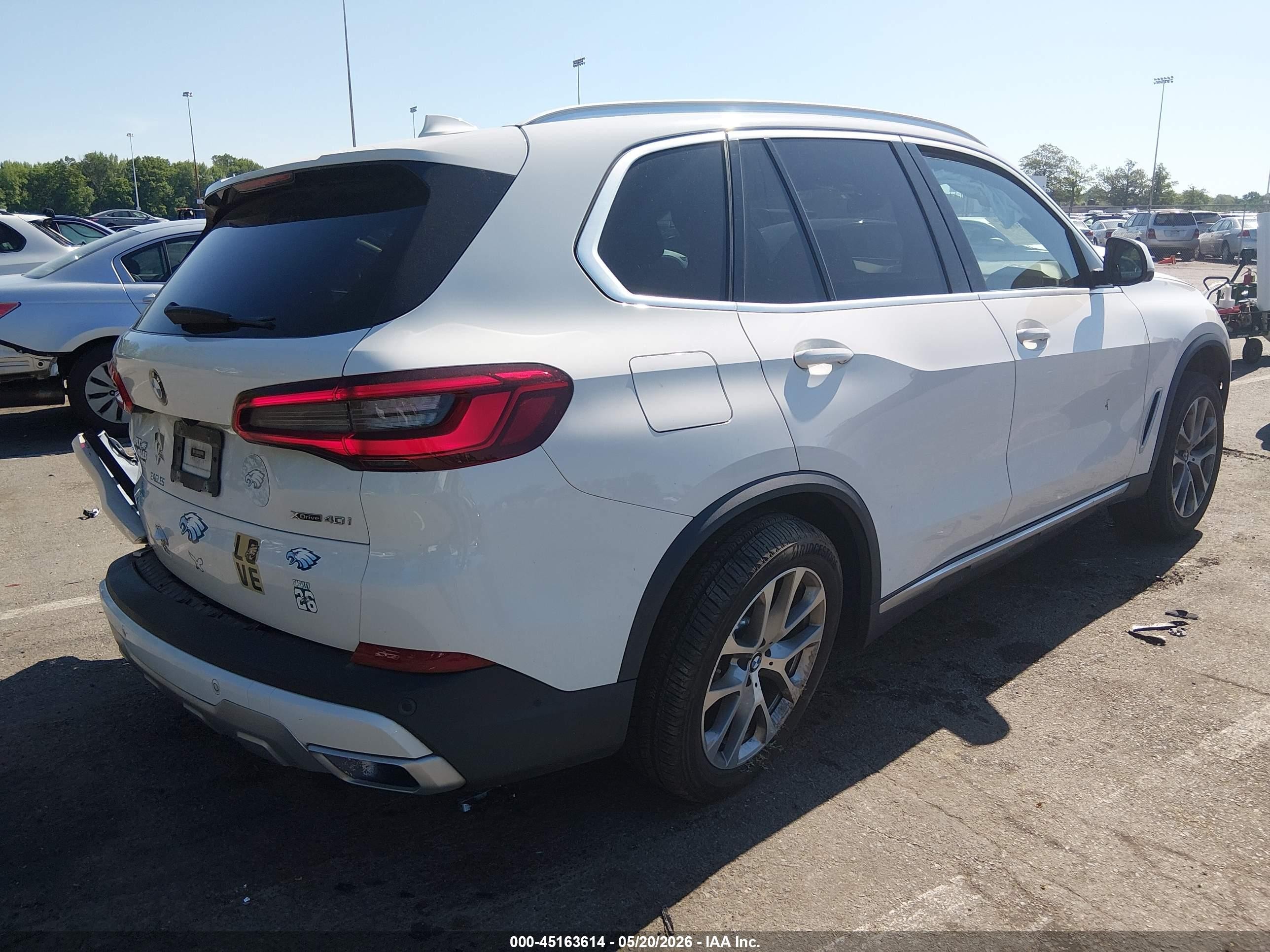 2019 Bmw X5 Xdrive40i White vin: 5UXCR6C5XKLL40365