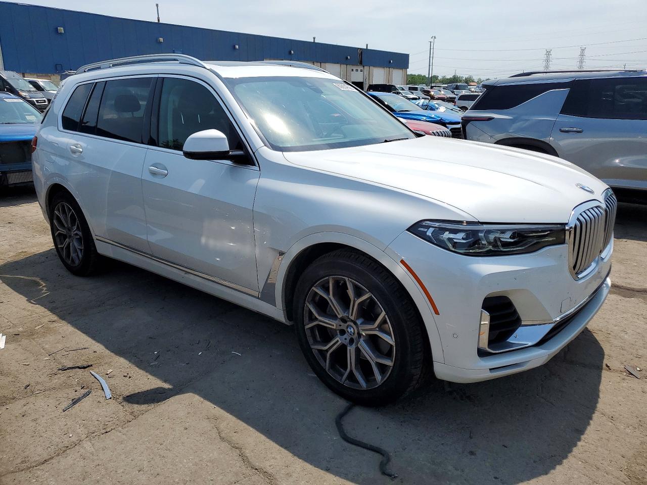 2021 Bmw X7 Xdrive40i Белый vin: 5UXCW2C07M9E24720