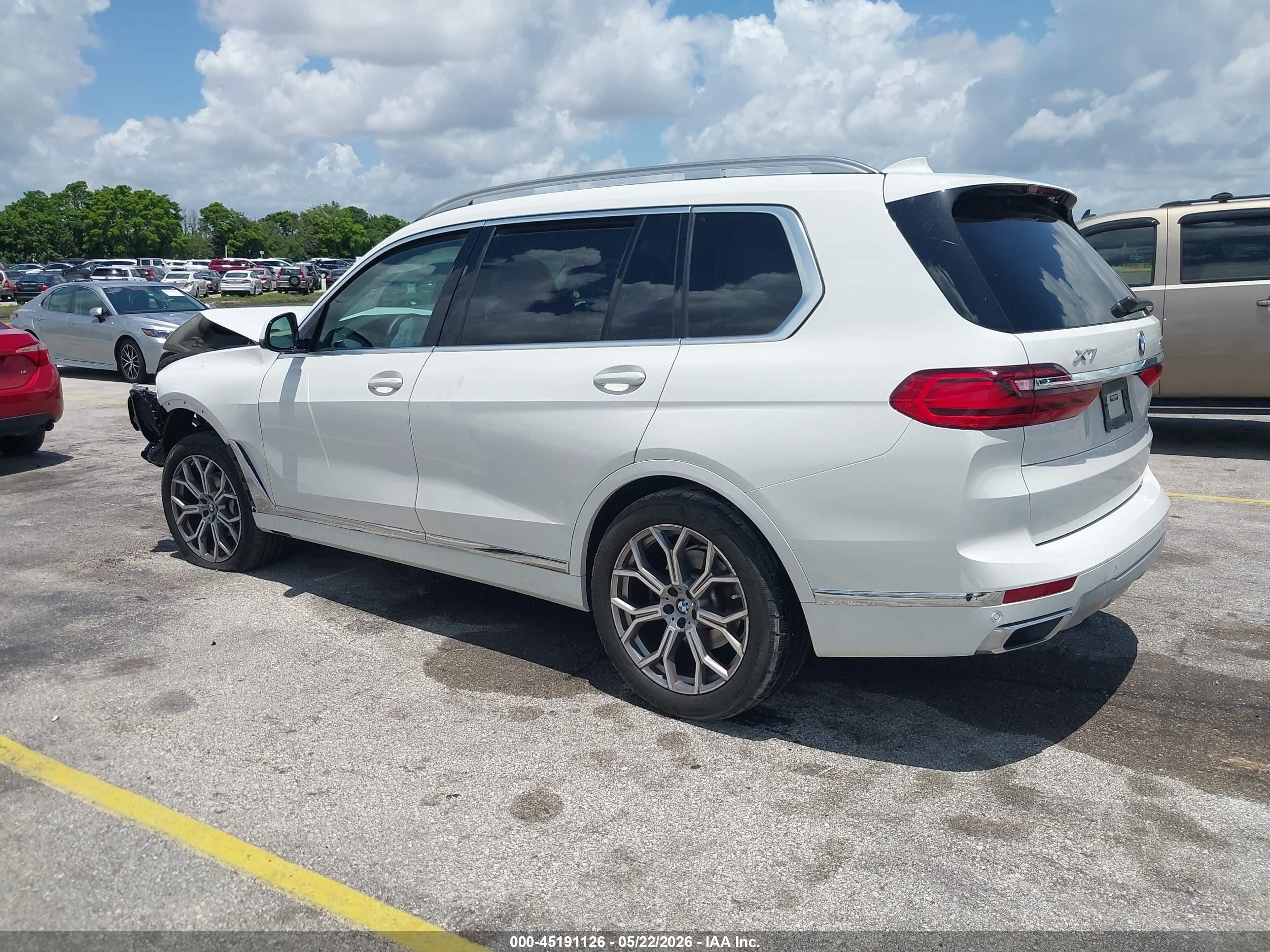 2022 Bmw X7 Xdrive40i White vin: 5UXCW2C08N9L23894