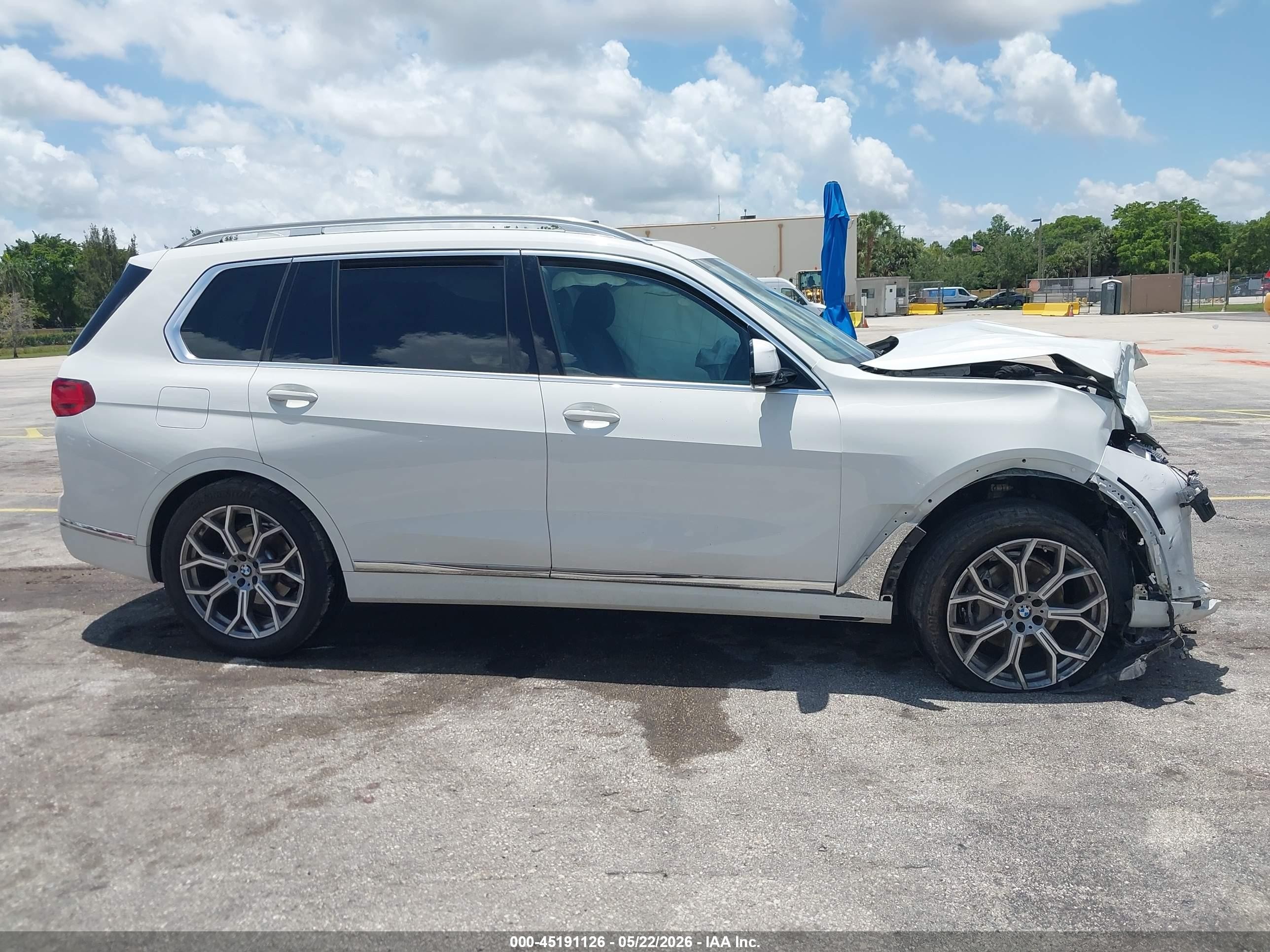 2022 Bmw X7 Xdrive40i White vin: 5UXCW2C08N9L23894