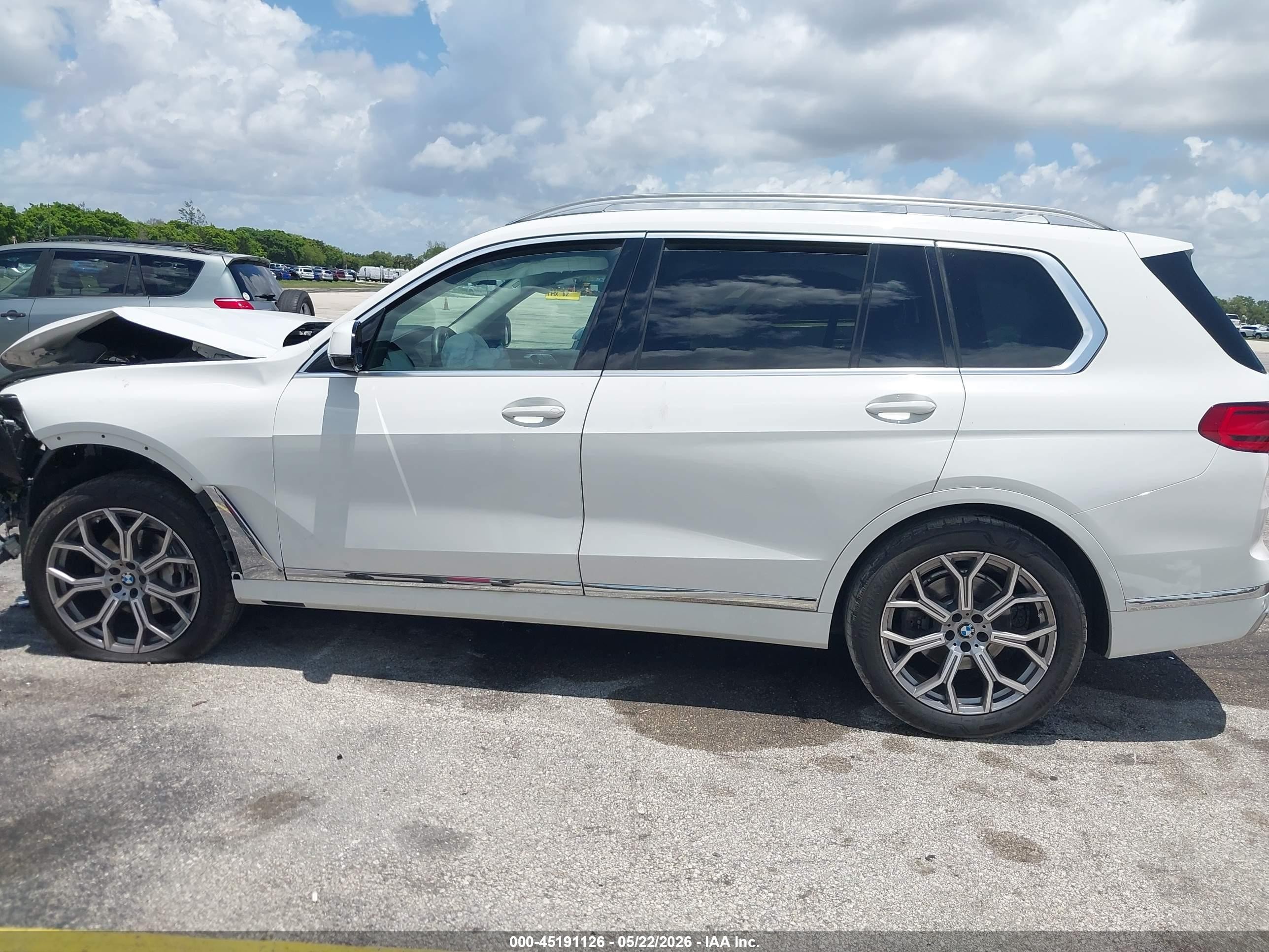 2022 Bmw X7 Xdrive40i White vin: 5UXCW2C08N9L23894