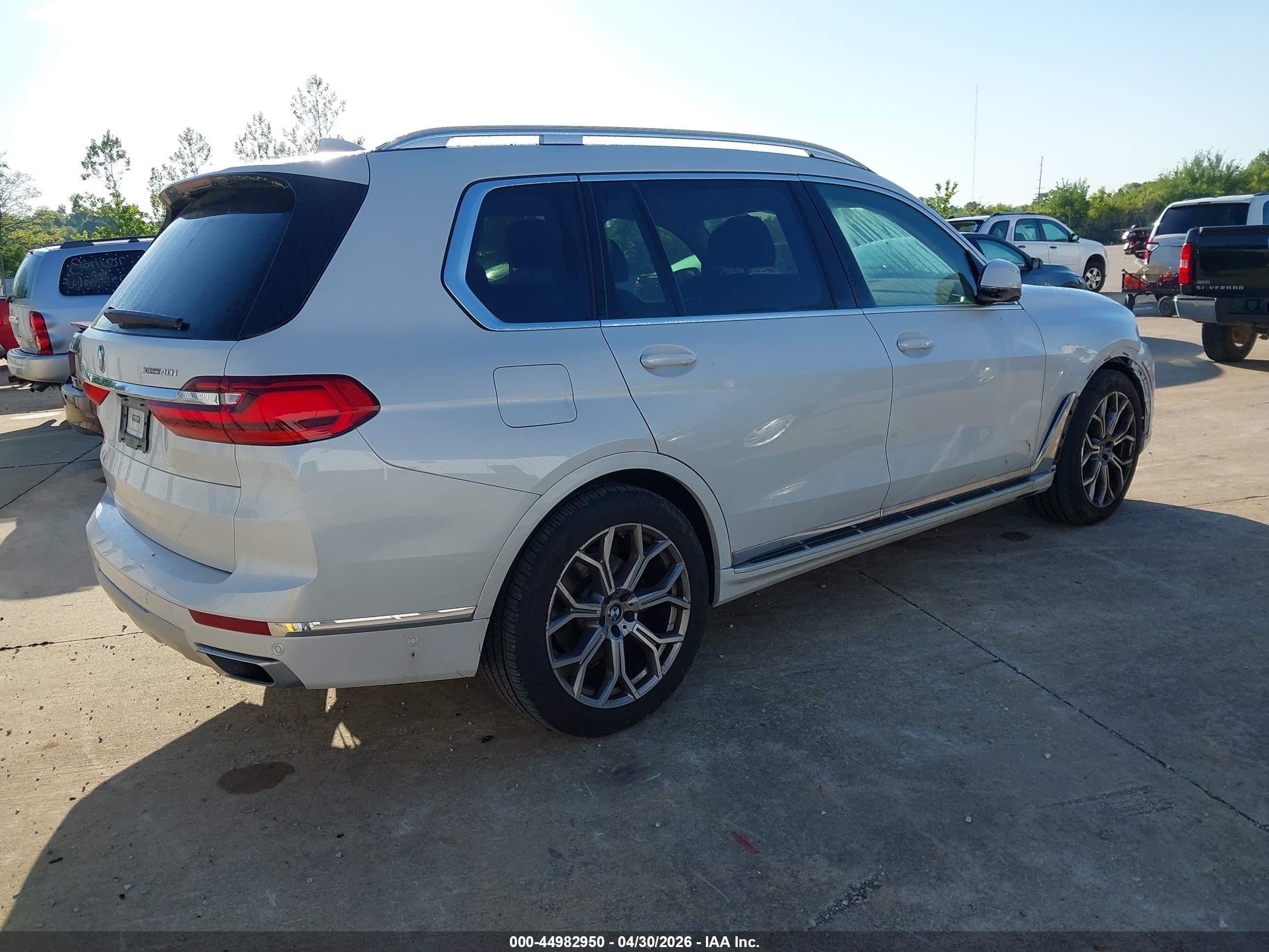 2022 Bmw X7 Xdrive40i White vin: 5UXCW2C08N9N07054