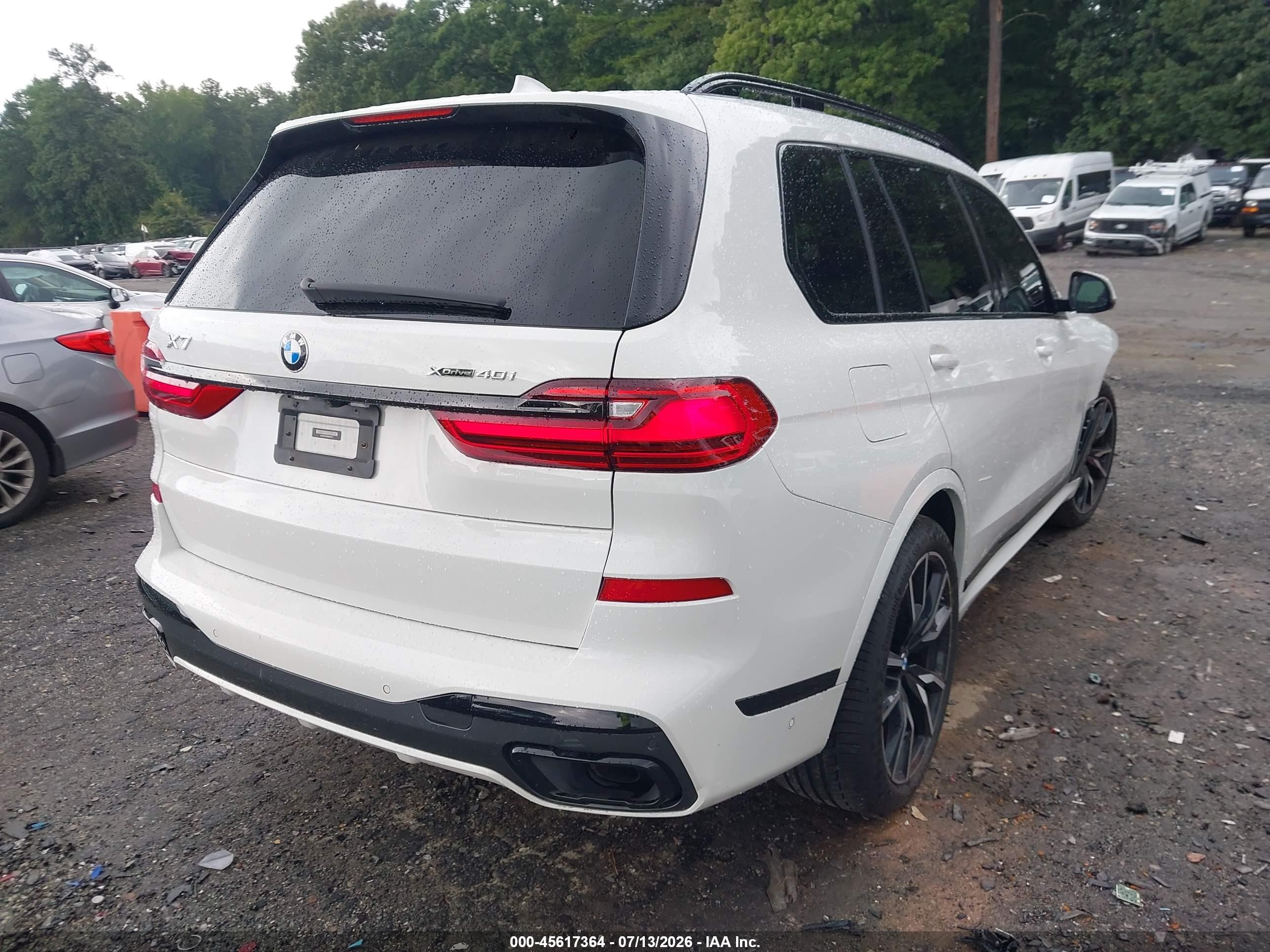 2022 Bmw X7 Xdrive40i White vin: 5UXCW2C0XN9N04317