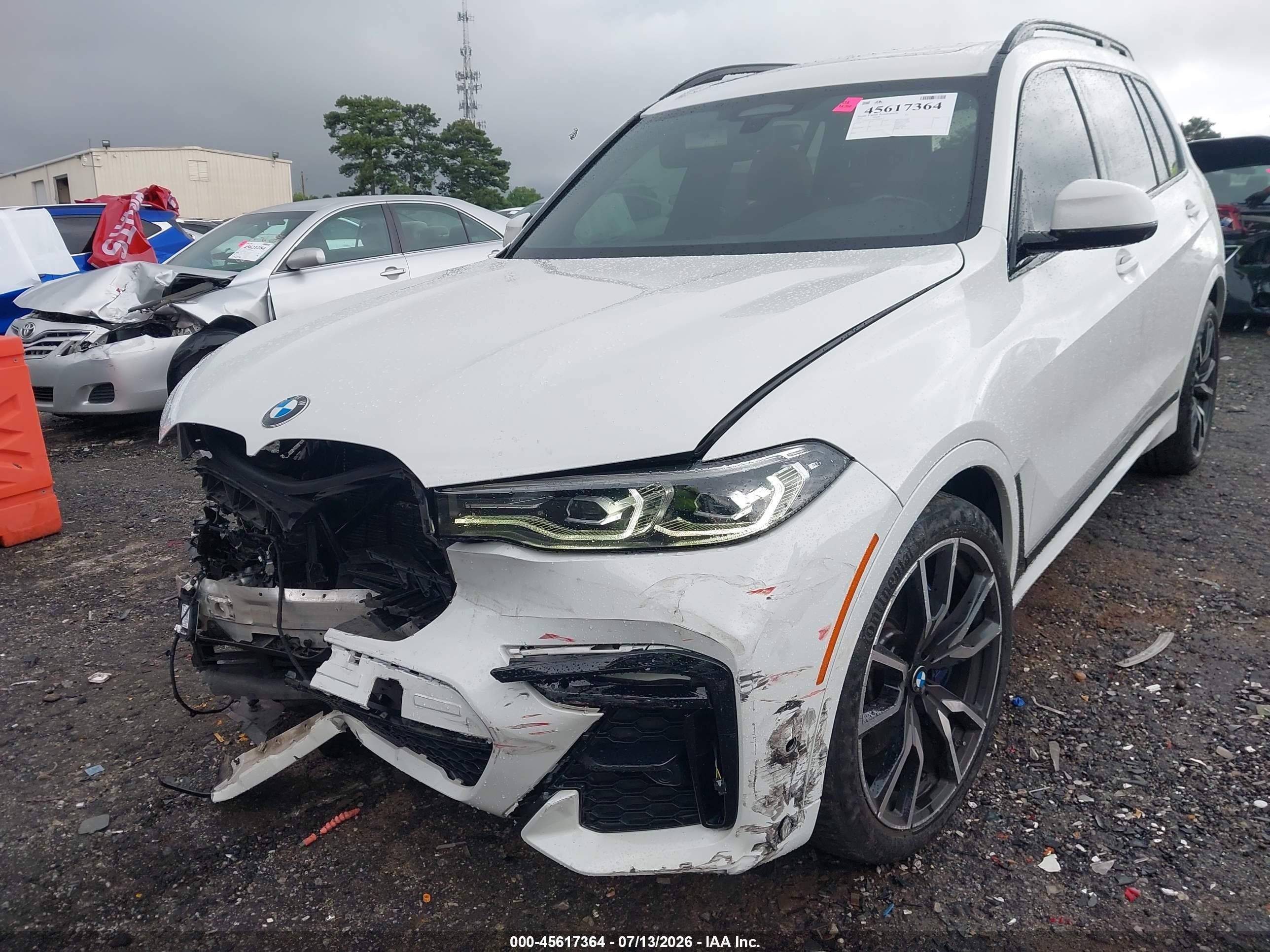 2022 Bmw X7 Xdrive40i White vin: 5UXCW2C0XN9N04317