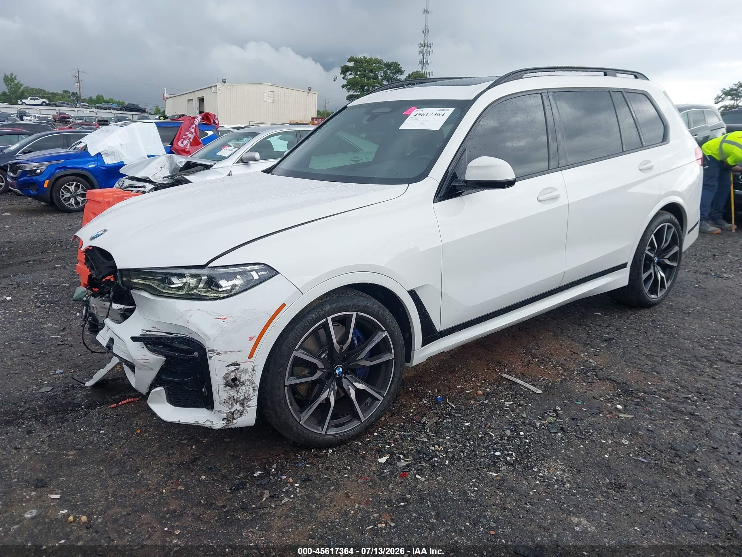 2022 Bmw X7 Xdrive40i White vin: 5UXCW2C0XN9N04317