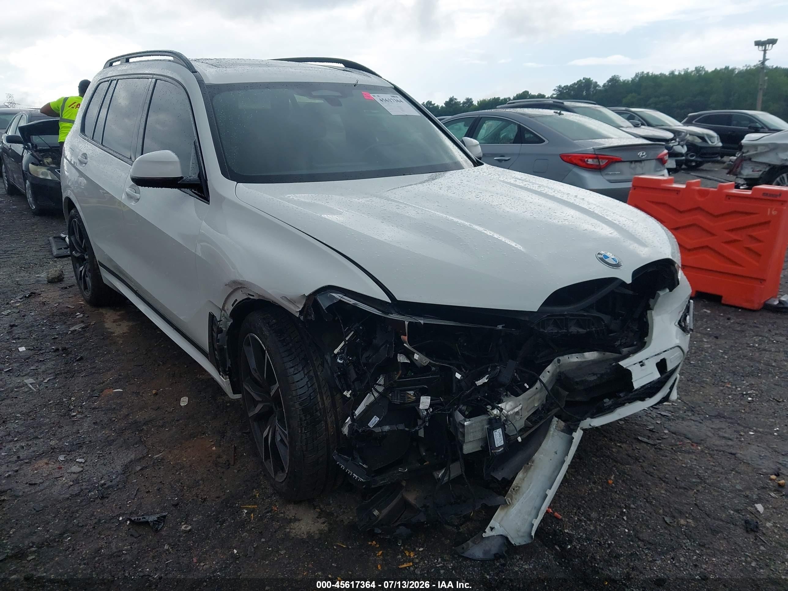 2022 Bmw X7 Xdrive40i White vin: 5UXCW2C0XN9N04317