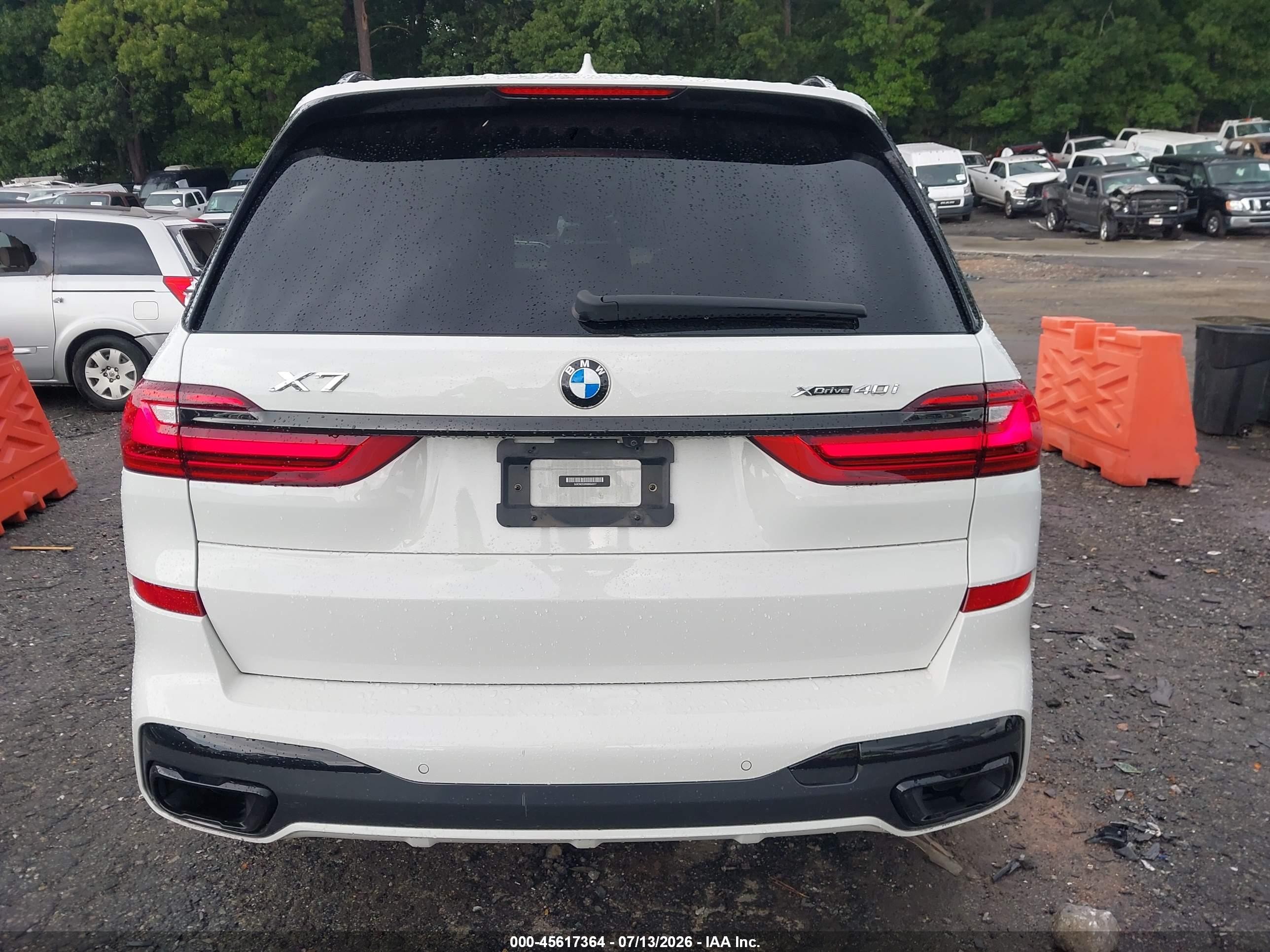 2022 Bmw X7 Xdrive40i White vin: 5UXCW2C0XN9N04317