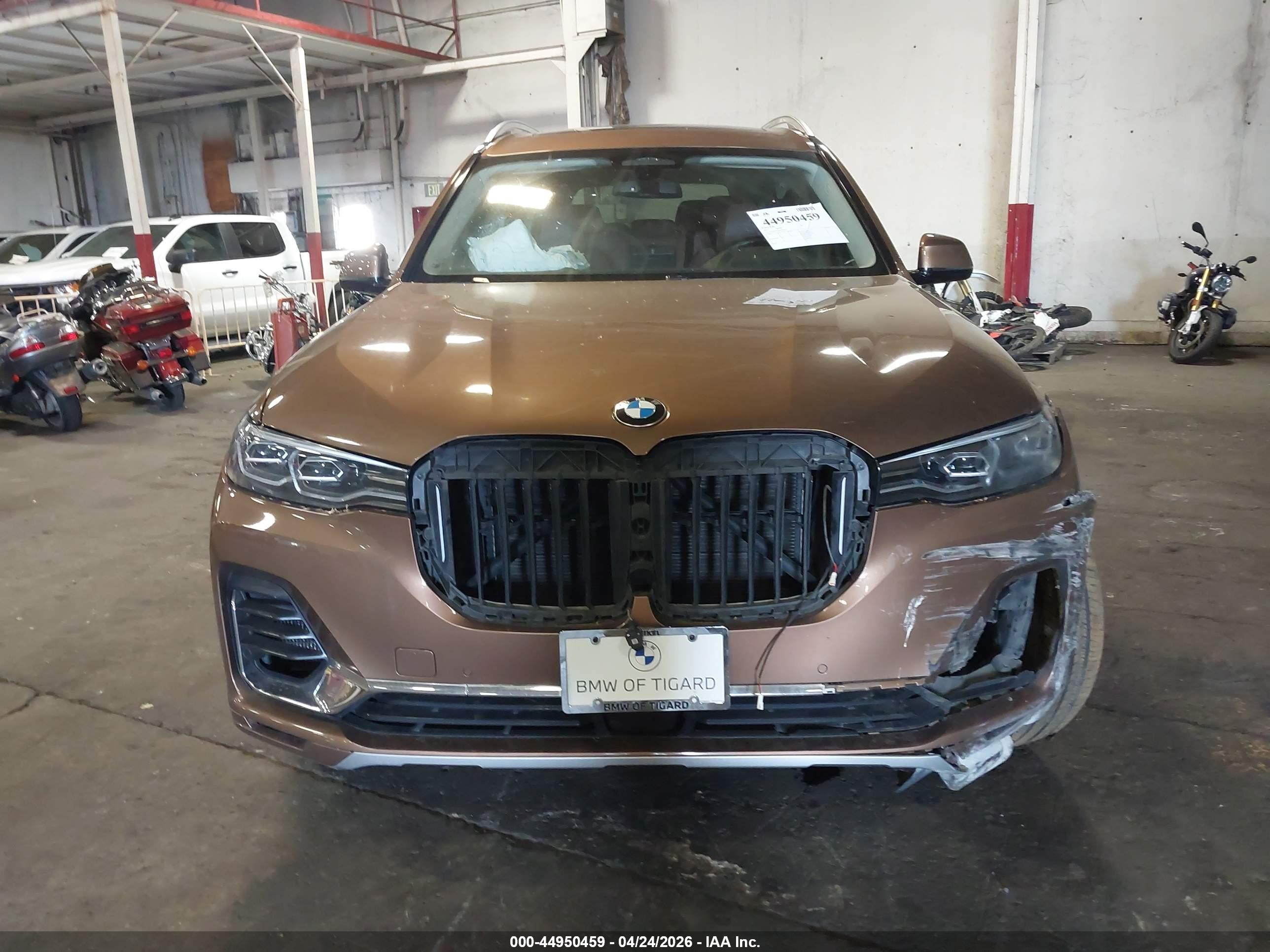 2019 Bmw X7 Xdrive40i Коричневый vin: 5UXCW2C54KLB43437