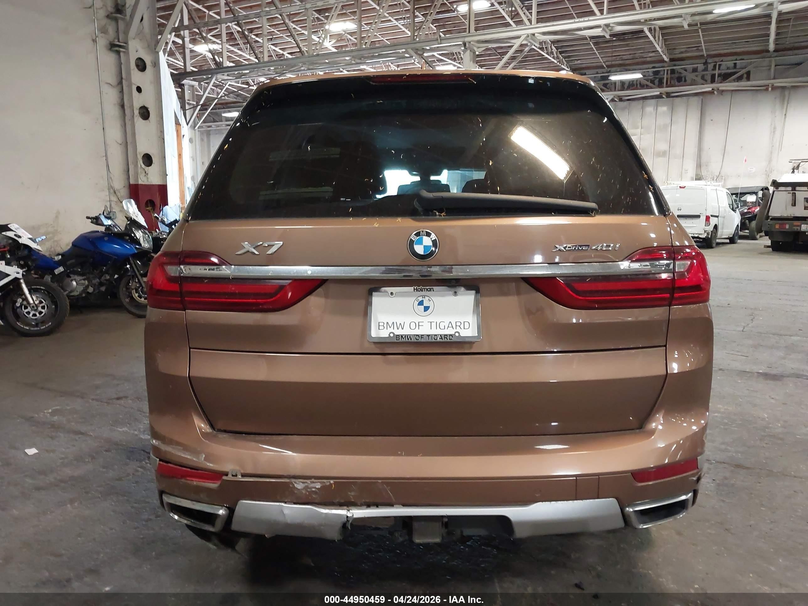 2019 Bmw X7 Xdrive40i Коричневый vin: 5UXCW2C54KLB43437