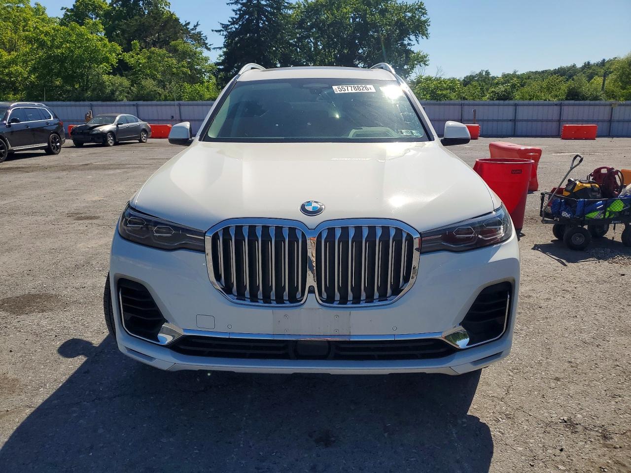 2019 Bmw X7 Xdrive50i White vin: 5UXCX4C53KLS36228
