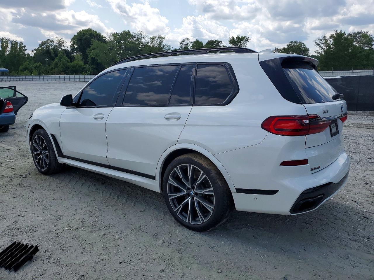 2022 Bmw X7 M50i White vin: 5UXCX6C01N9J96331