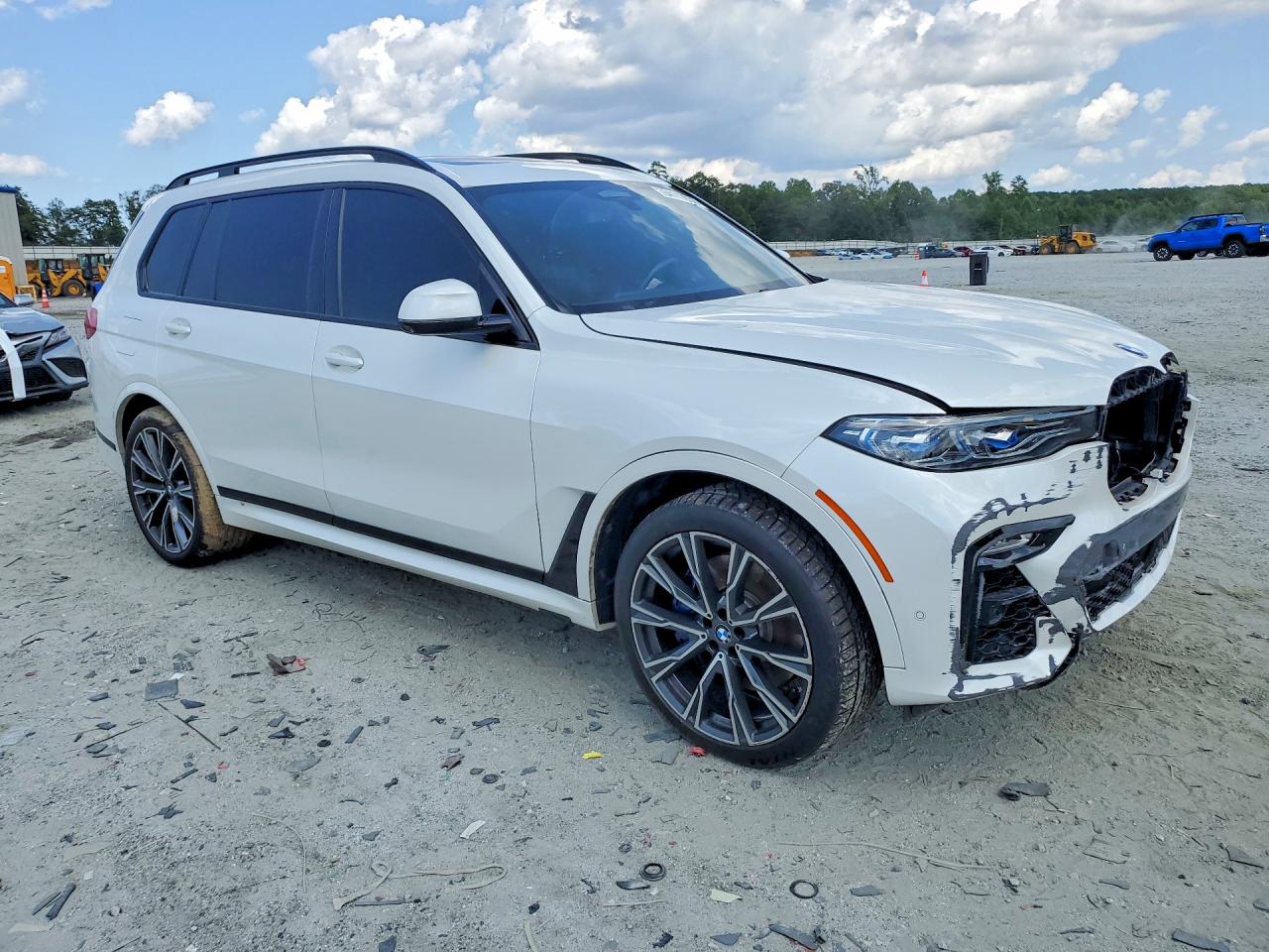 2022 Bmw X7 M50i White vin: 5UXCX6C01N9J96331