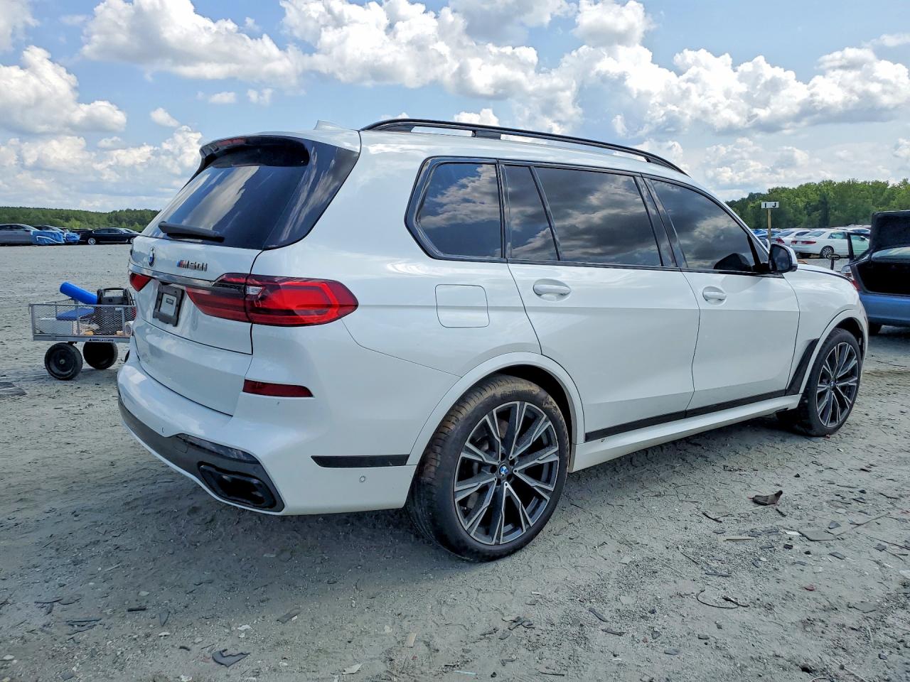 2022 Bmw X7 M50i White vin: 5UXCX6C01N9J96331